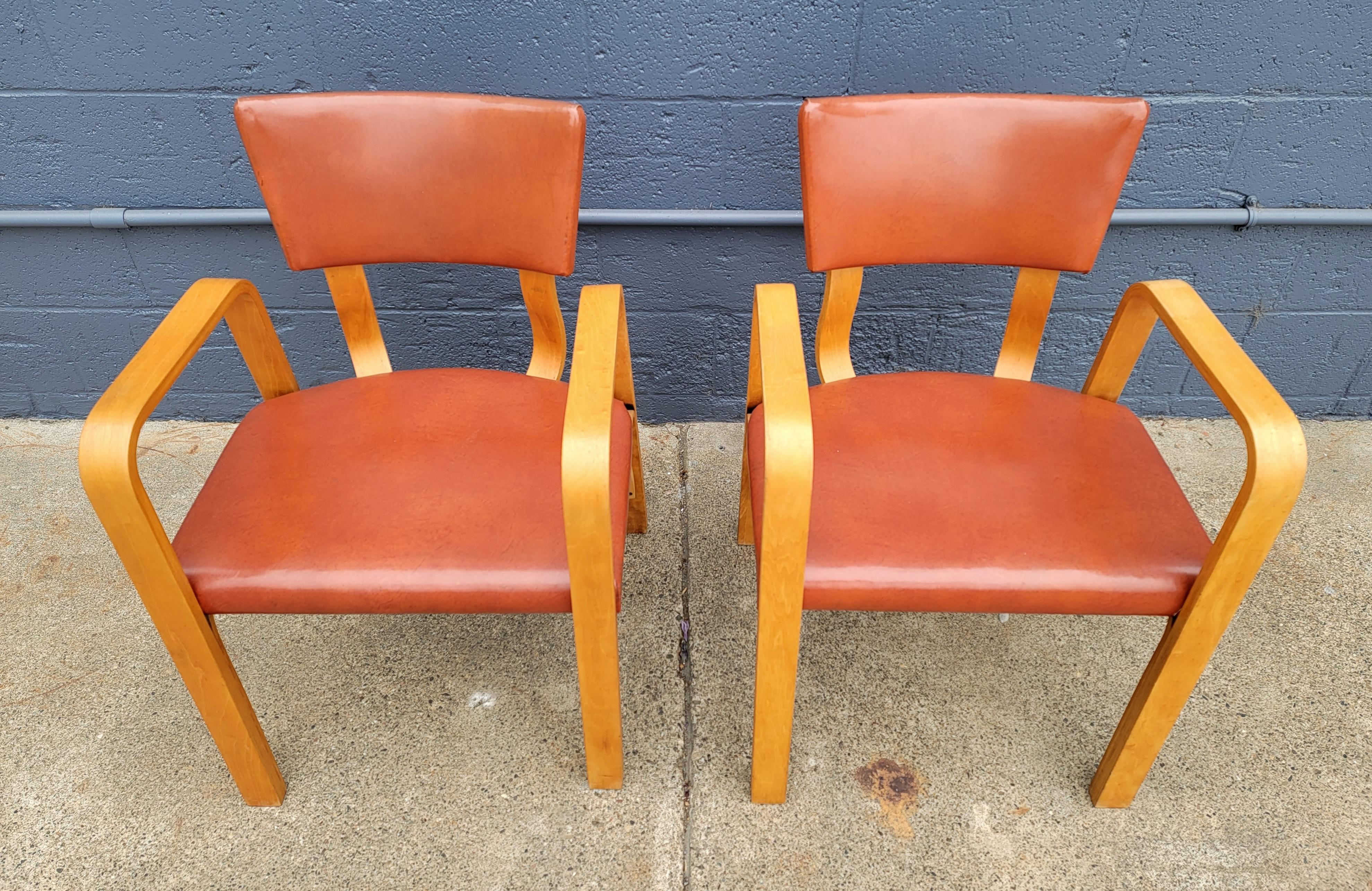 Thonet Bentwood Armchairs, a Pair 9