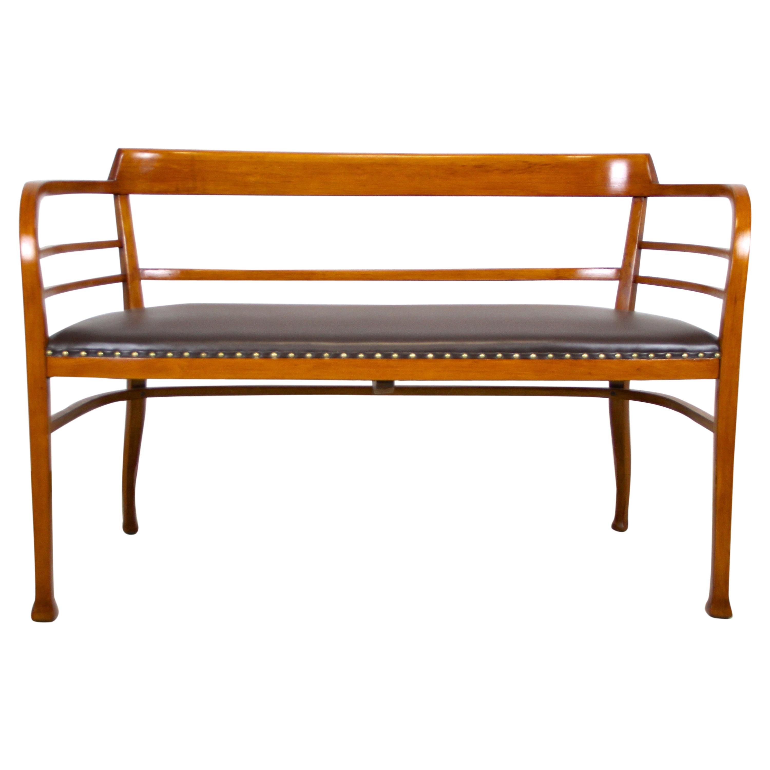 Thonet Bentwood Bench Attributed To Otto Wagner, Austria, circa 1905