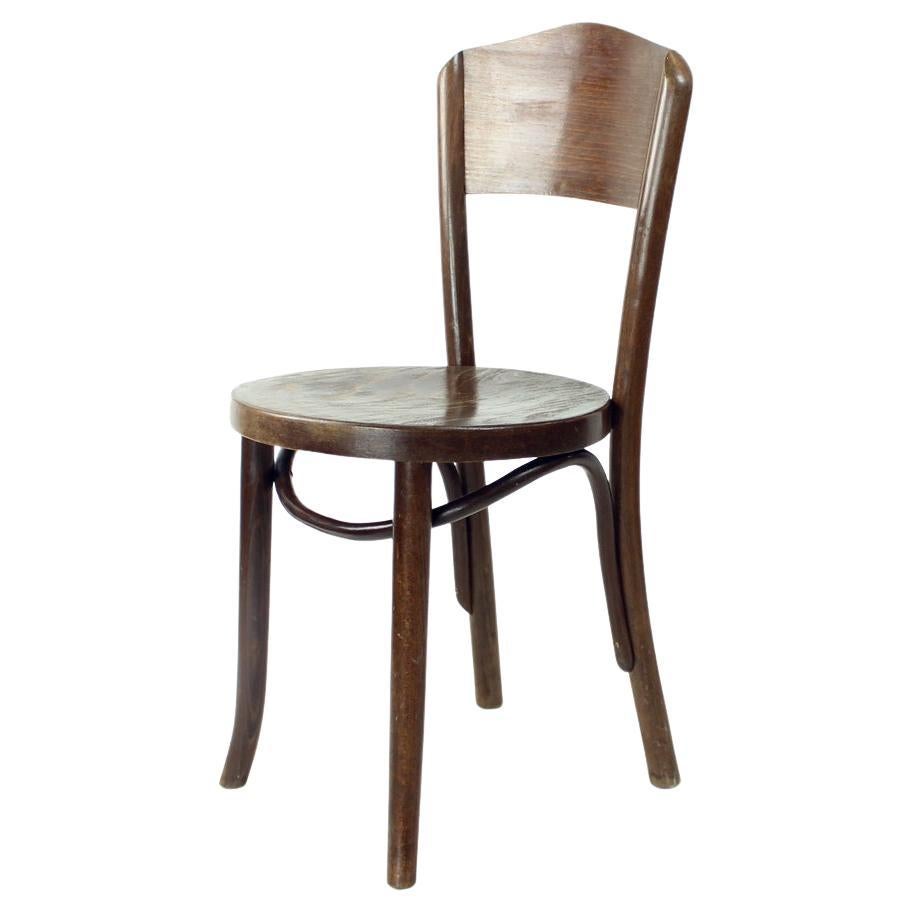 Thonet Bentwood Bistro Chair, Czechoslovakia 1940s For Sale