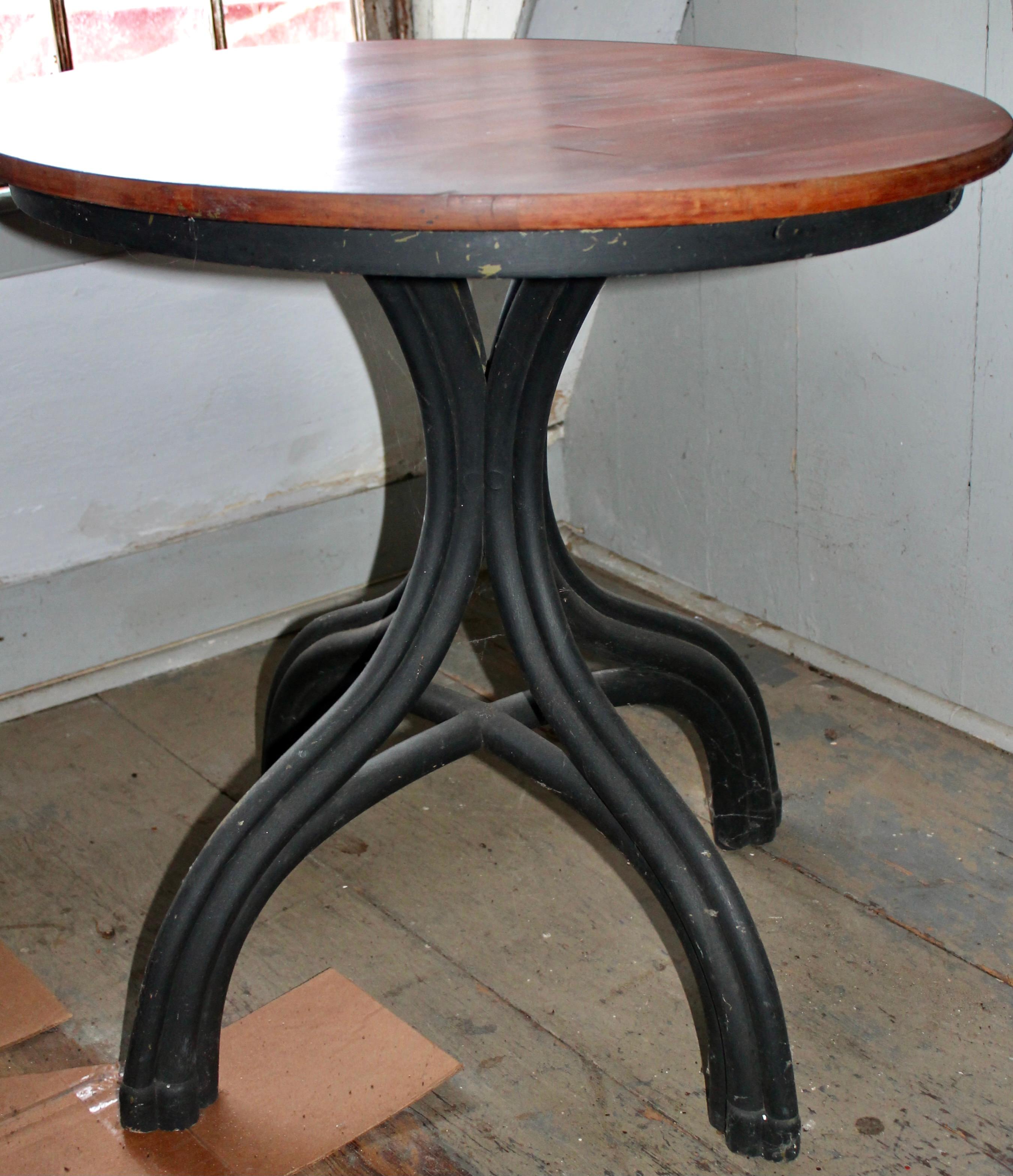 Art Nouveau Thonet Bentwood Cafe Table, circa 1900 For Sale