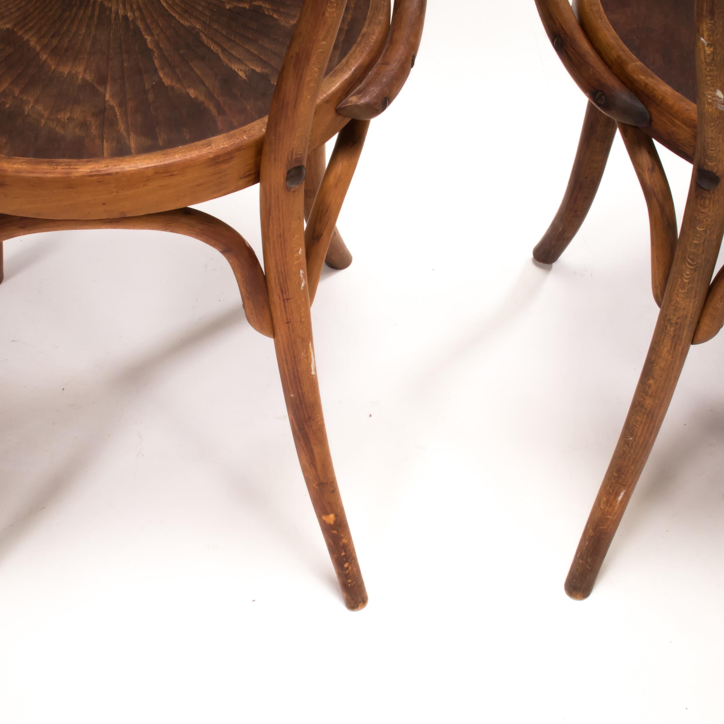 Mid-20th Century Thonet Bentwood Chairs, 1930s, Set of 2