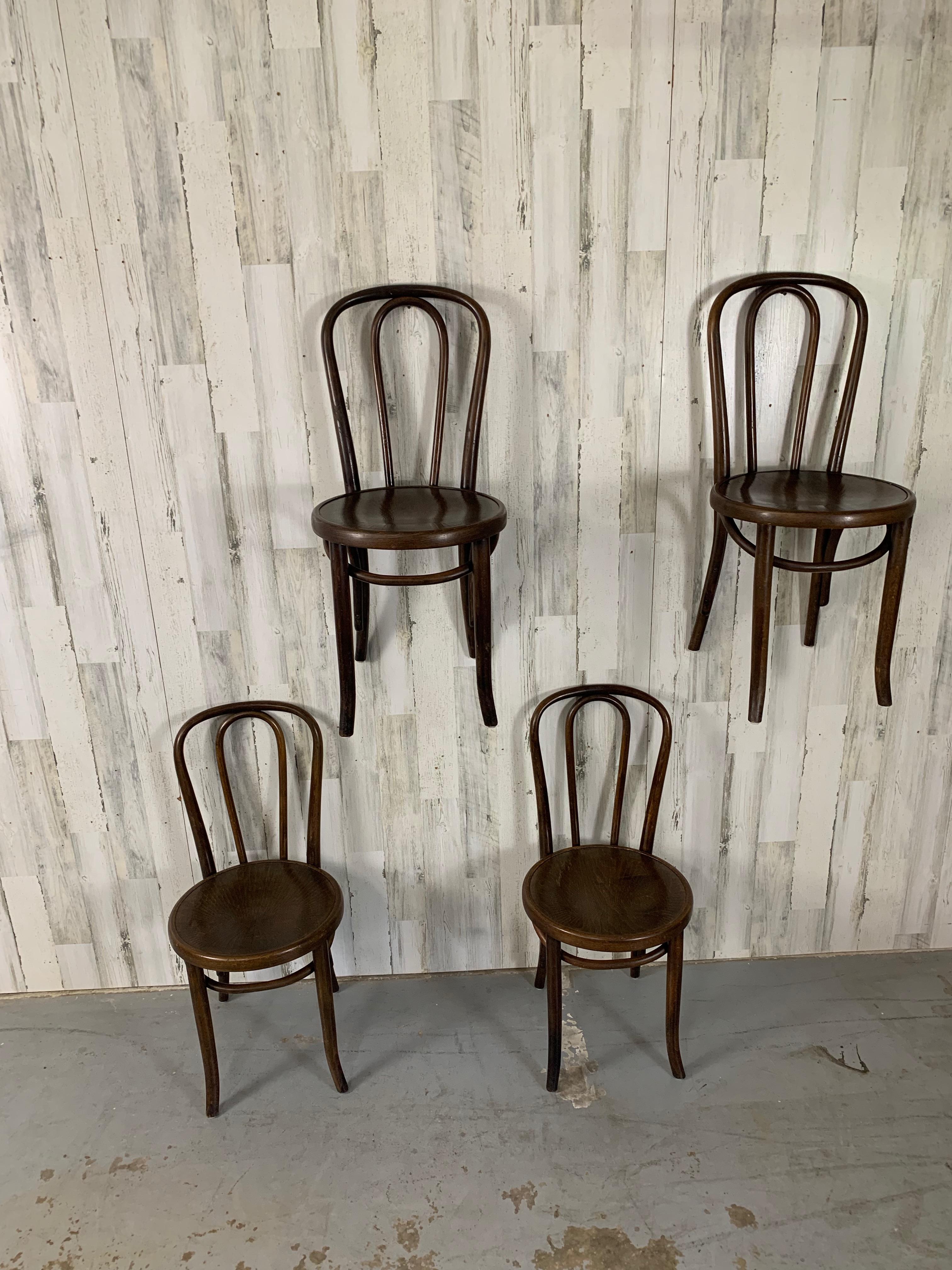 Thonet Bentwood Chairs set of Four 4