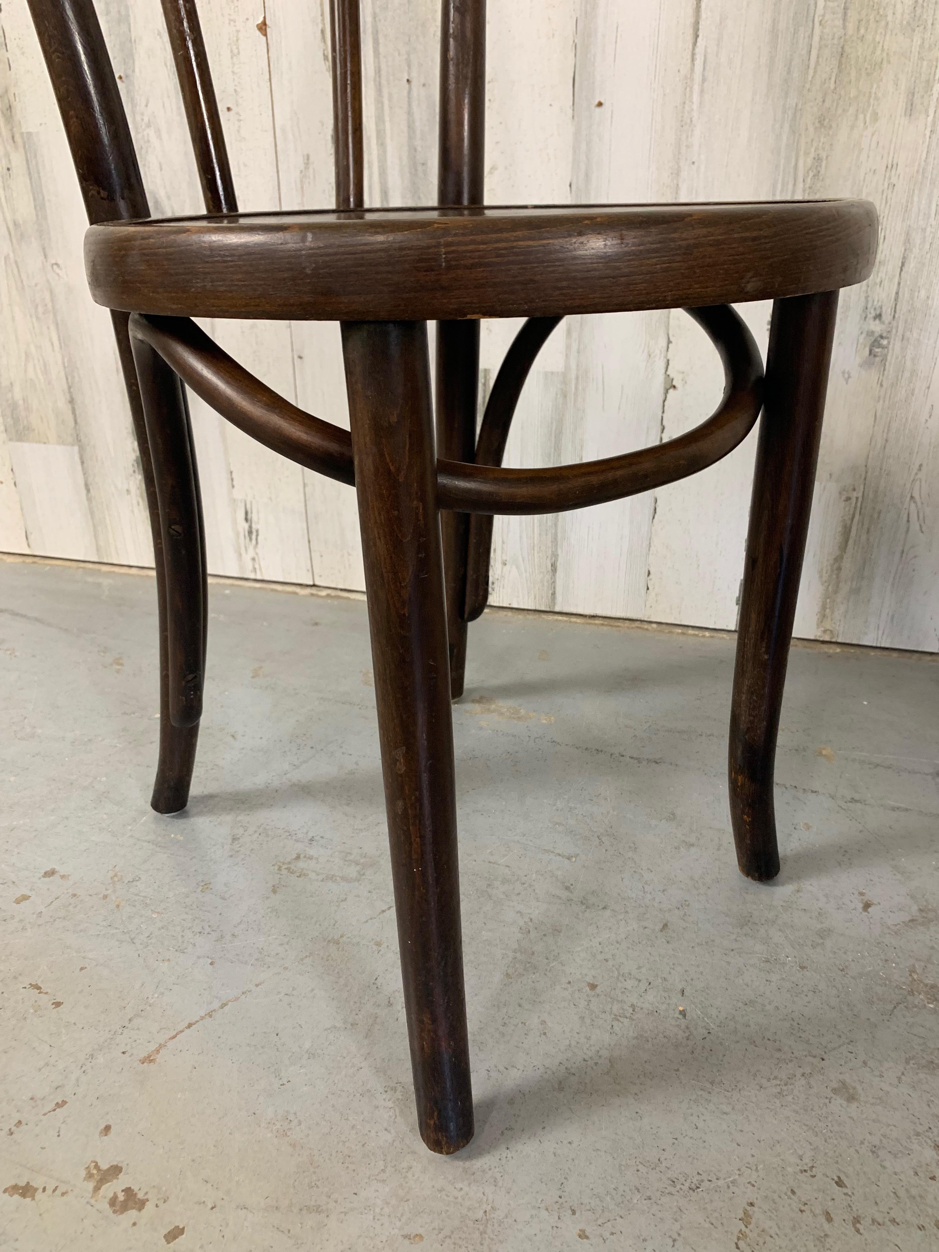 Thonet Bentwood Chairs set of Four 12