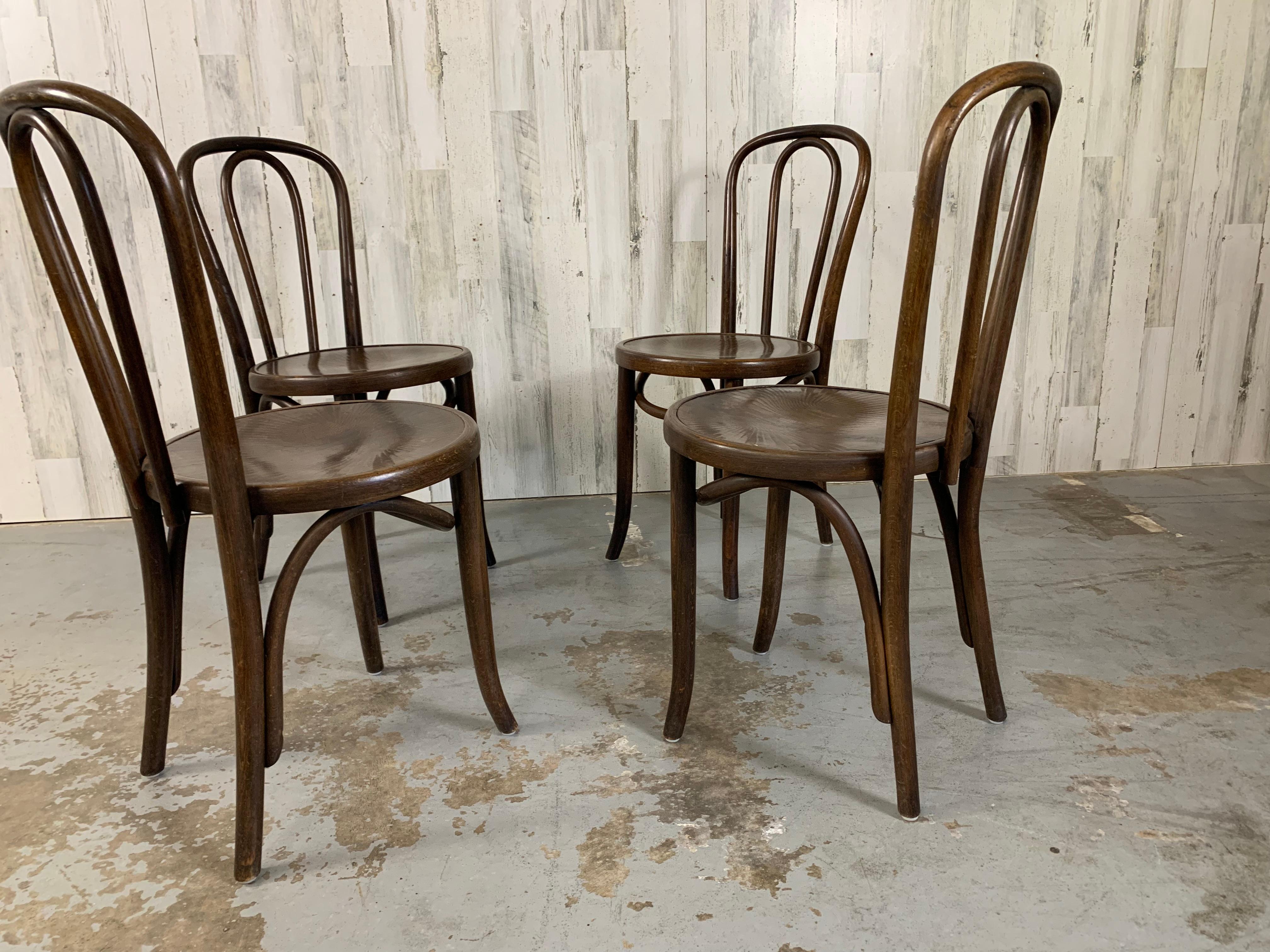 Thonet Bentwood Chairs set of Four 1