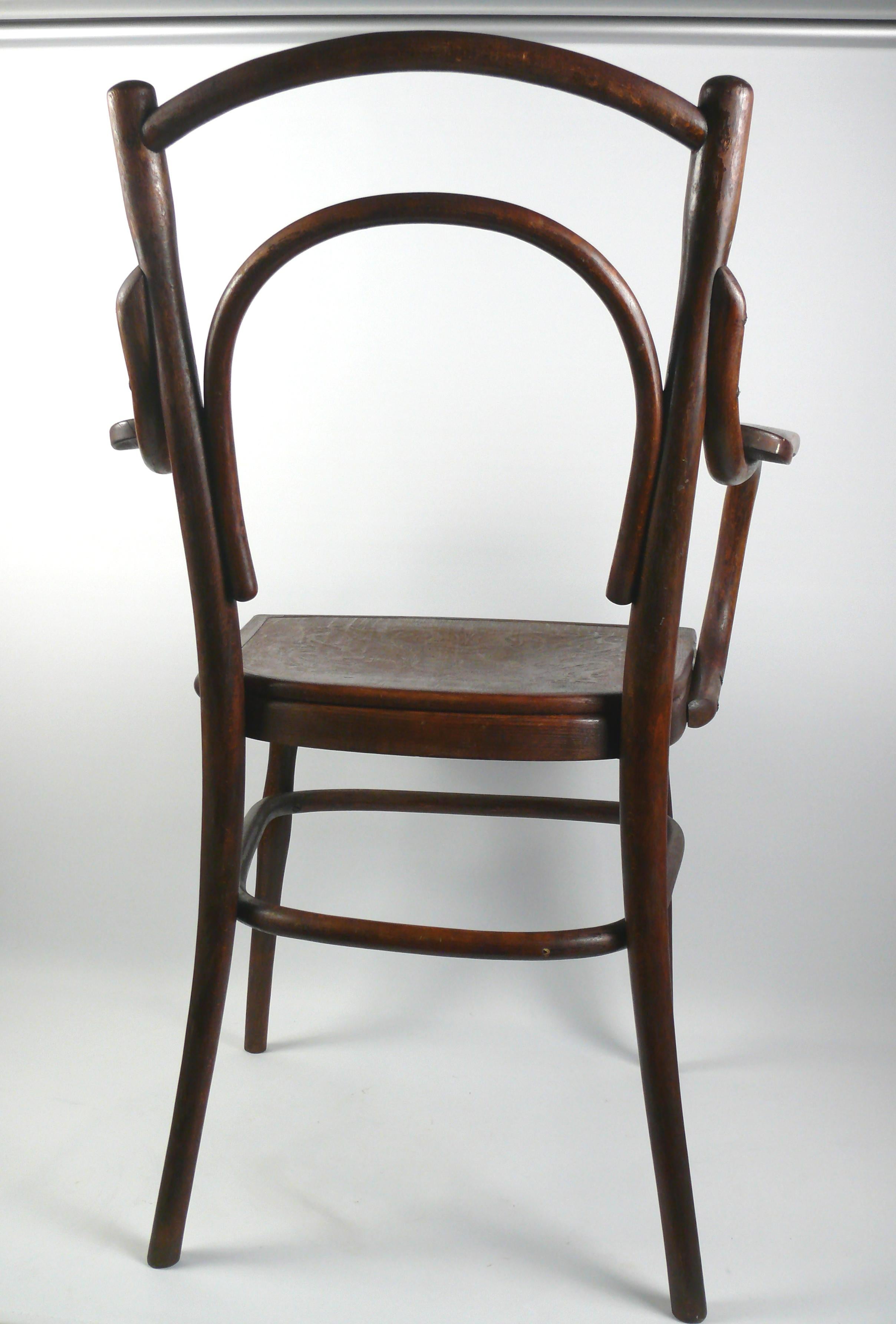 Art Nouveau Thonet Bentwood Fauteuil, Early 20th Century