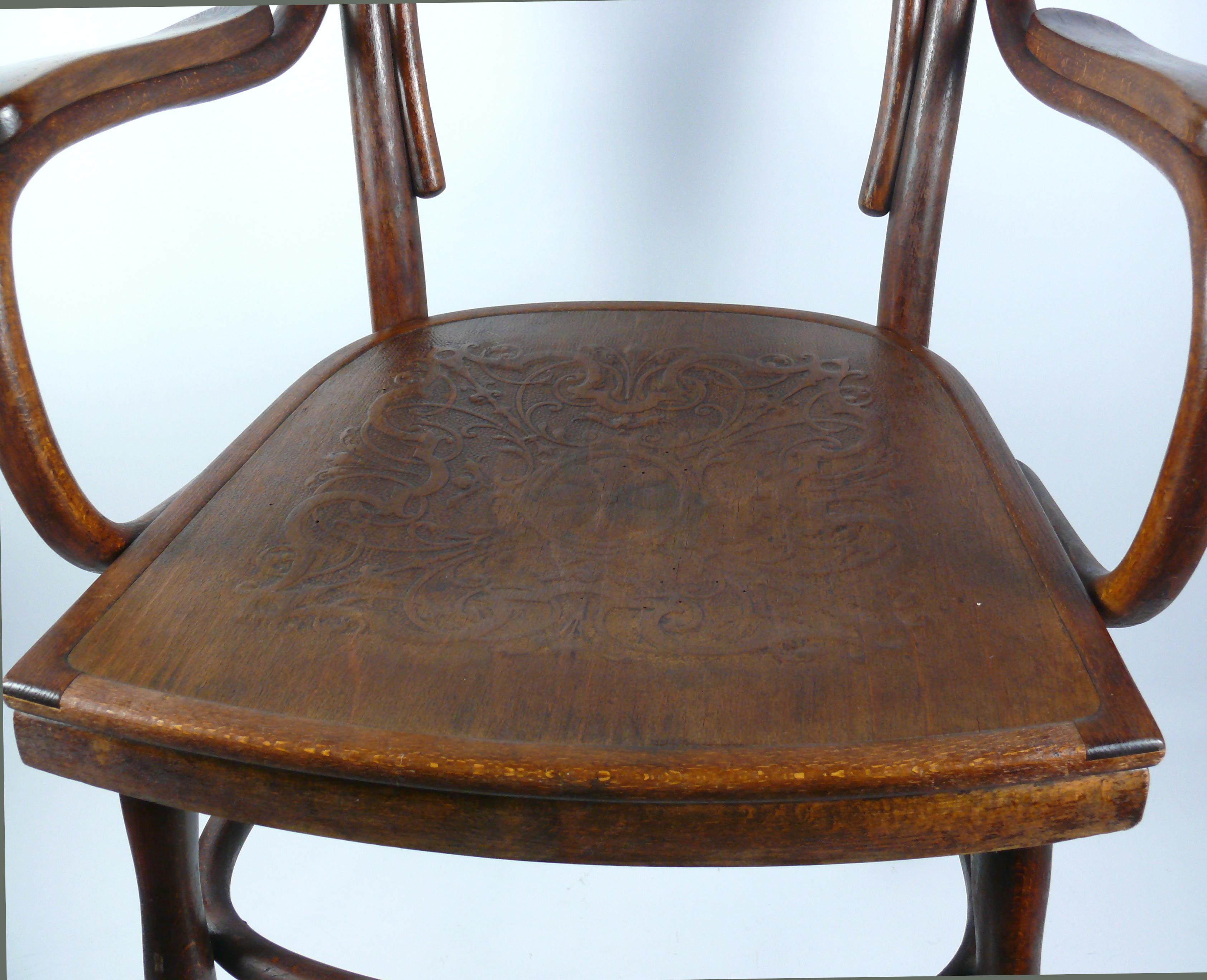 Austrian Thonet Bentwood Fauteuil, Early 20th Century