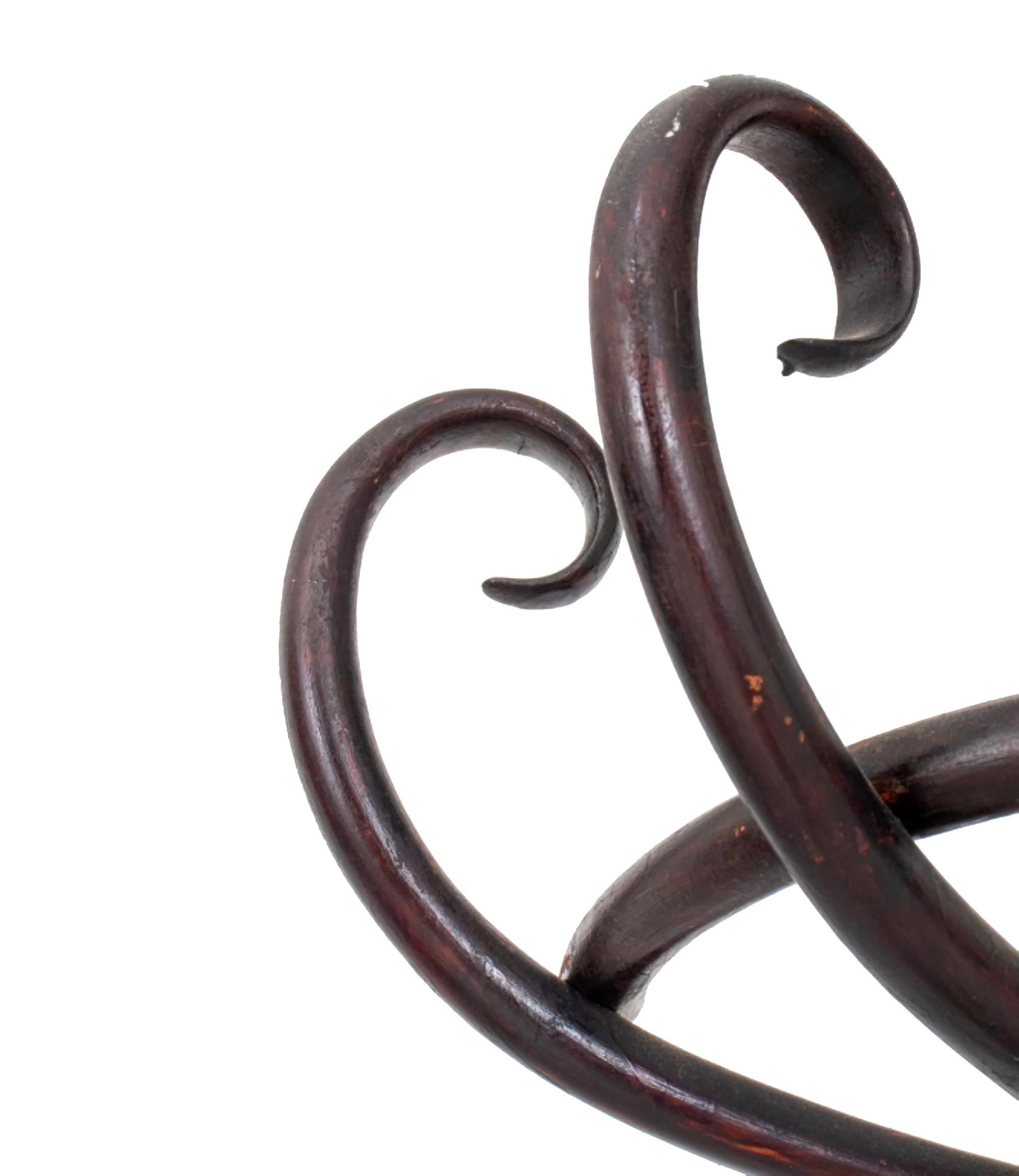
The Thonet bentwood hall coat rack is approximately 80 inches in height, 29 inches in width, and 18 inches in depth.




