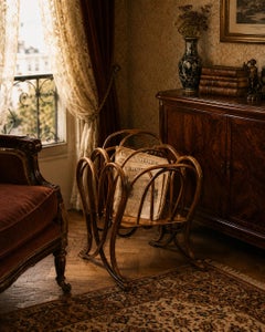 Thonet Bentwood Magazine Rack, Beechwood, Art Nouveau, c. 1880