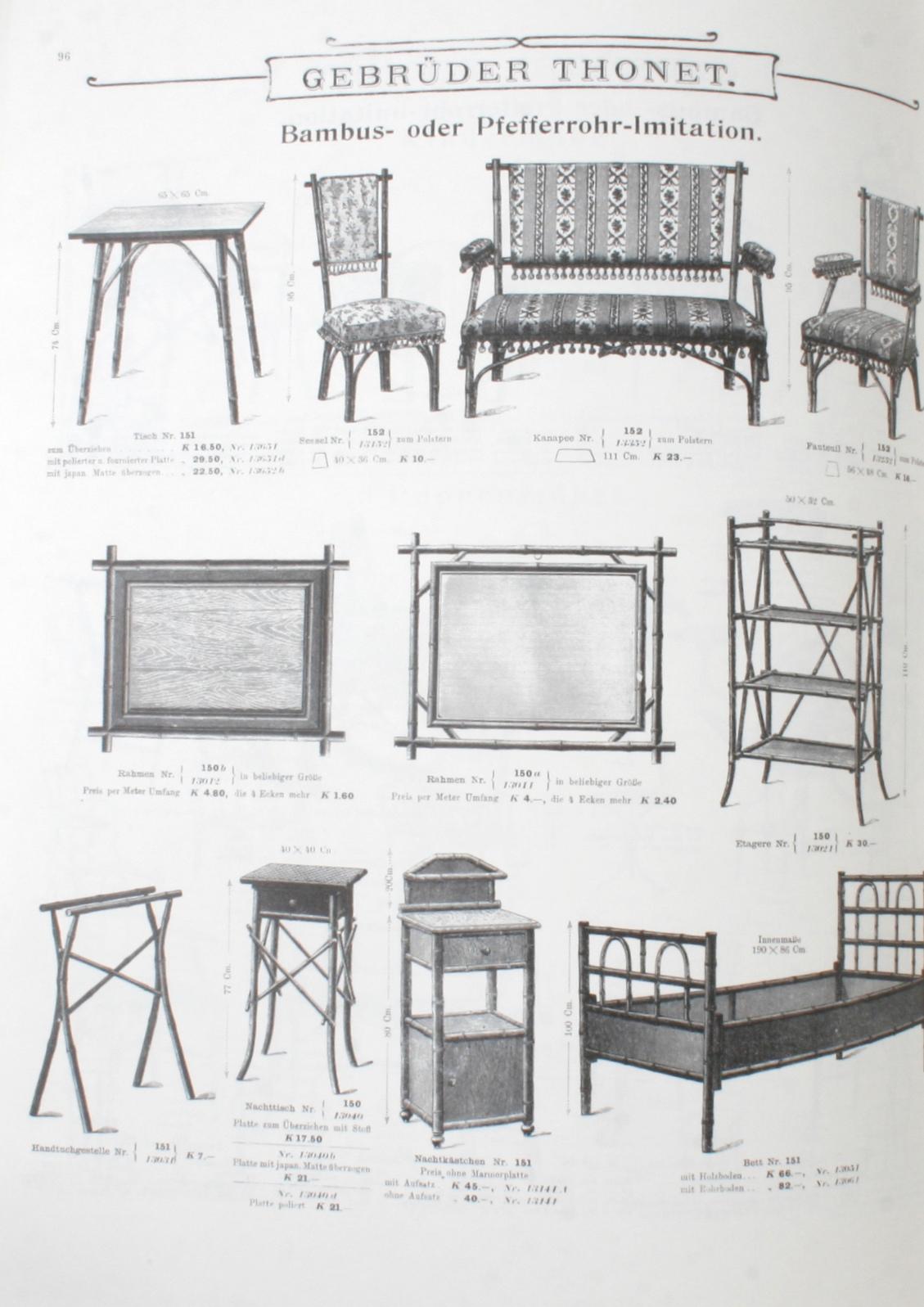 Thonet Bentwood & Other Furniture, Reprint of 1904 Illustrated Catalogue 3