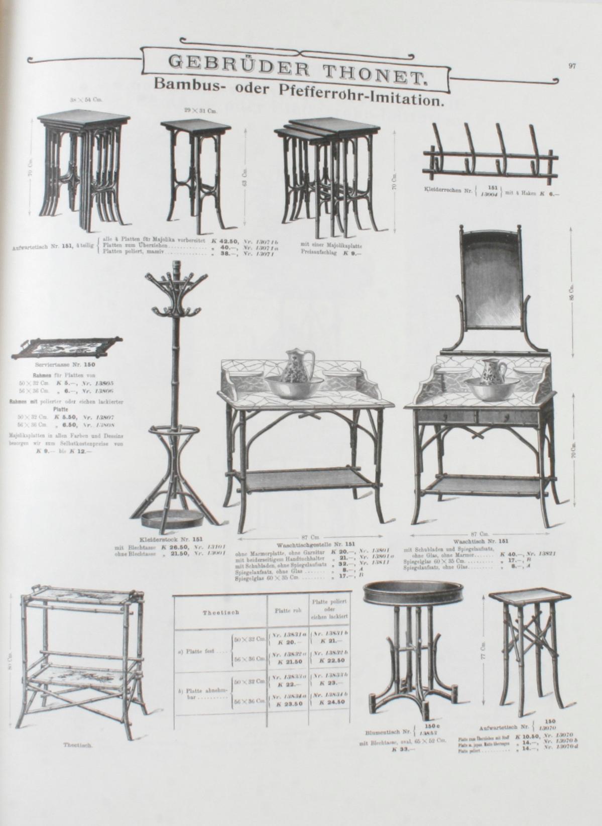 Thonet Bentwood & Other Furniture, Reprint of 1904 Illustrated Catalogue 4