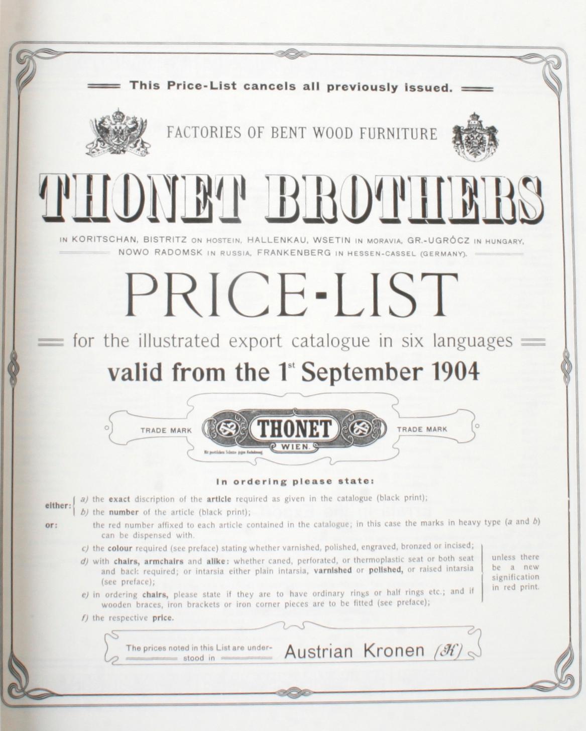 thonet catalogue 1904 pdf
