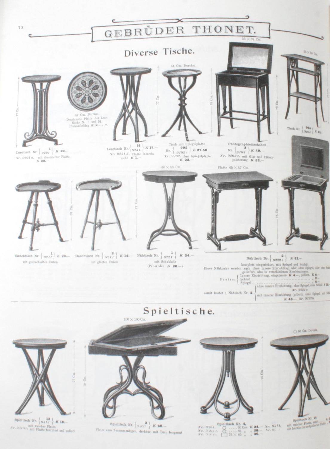 20th Century Thonet Bentwood & Other Furniture, Reprint of 1904 Illustrated Catalogue