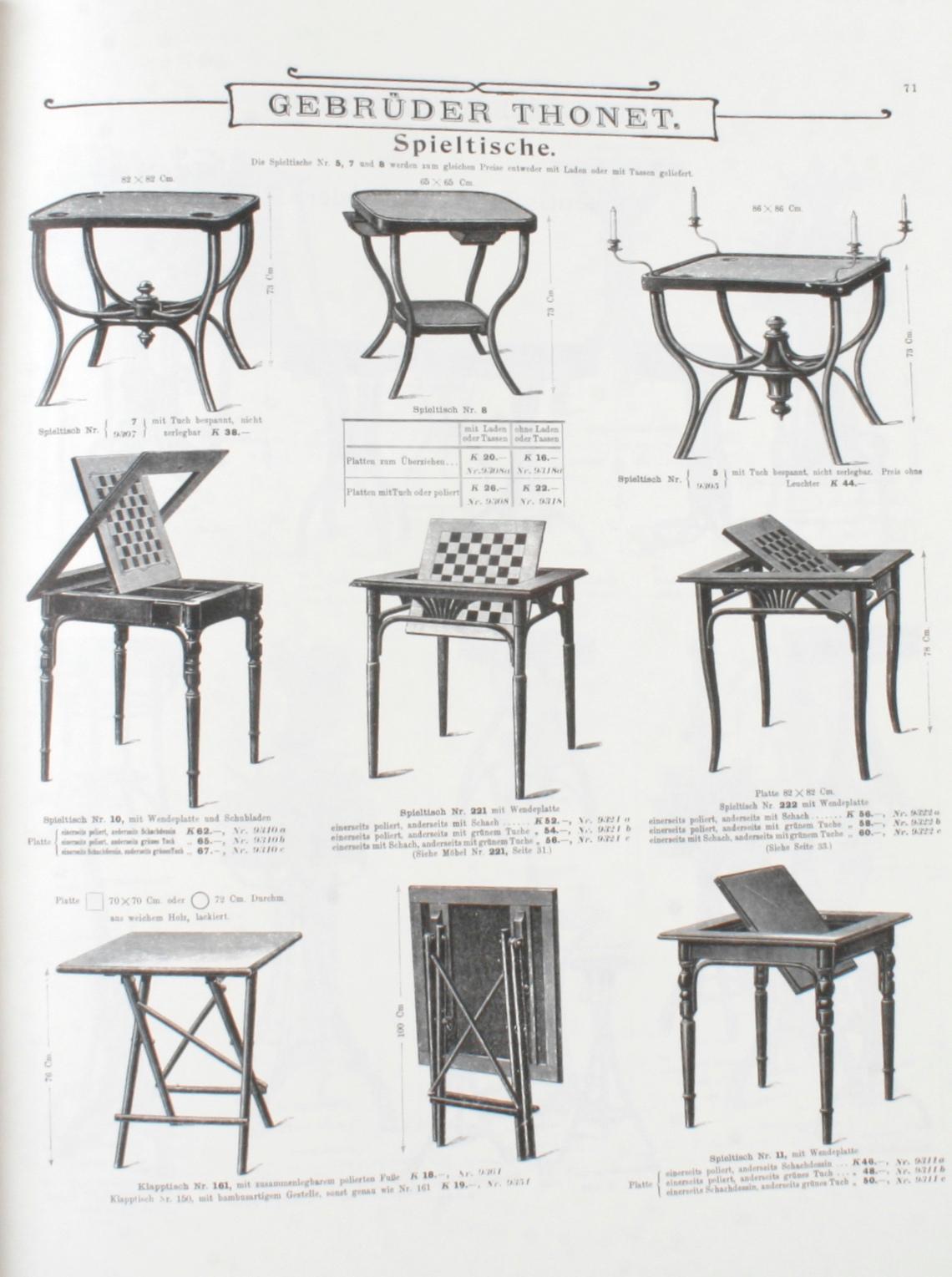 Paper Thonet Bentwood & Other Furniture, Reprint of 1904 Illustrated Catalogue