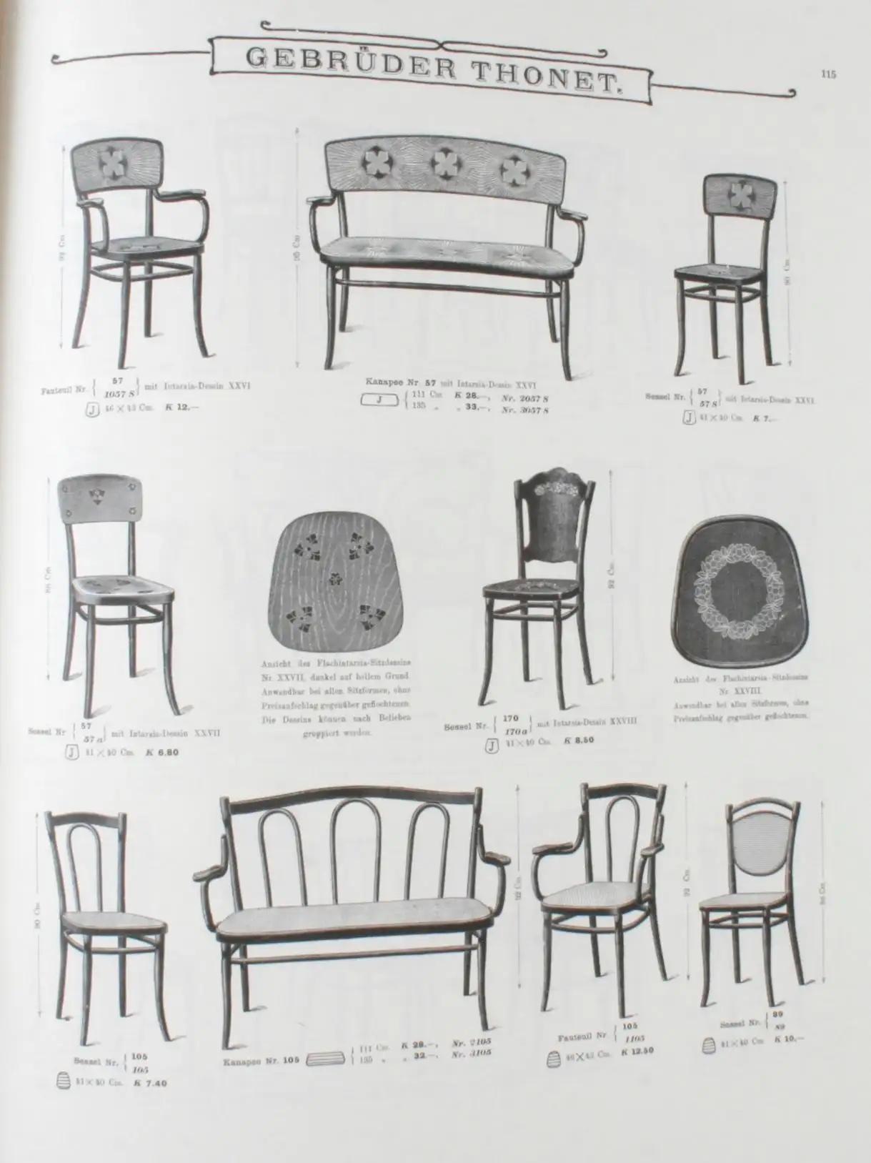Thonet Bentwood & Other Furniture : The 1904 Illustrated Catalogue For Sale 13