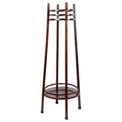 Piantana in legno curvato Thonet Mod. 9531 Art Nouveau, Austria circa 1915
