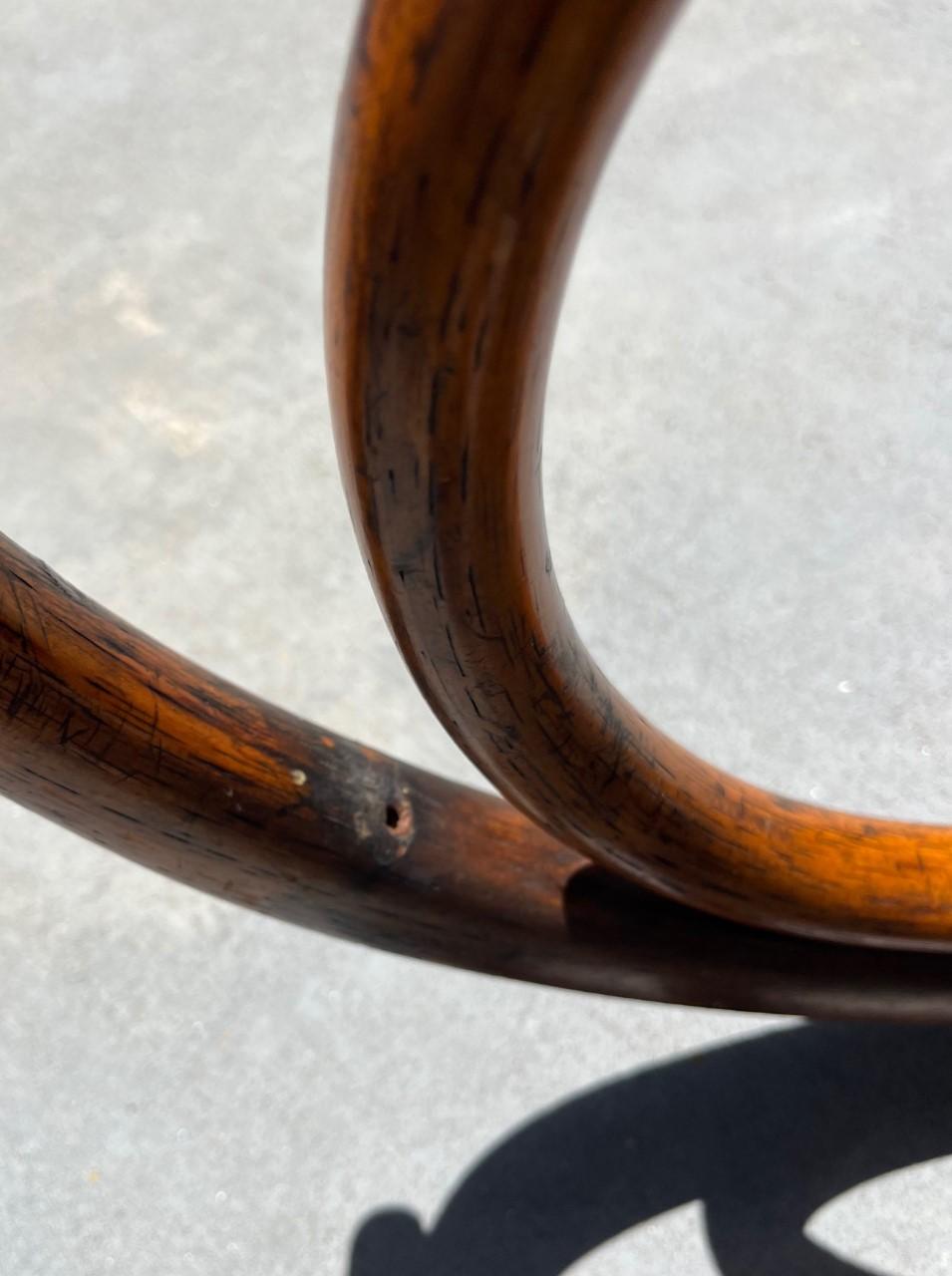 Embossed Thonet Bentwood Rocking Chair by J & J. Kohn Austria
