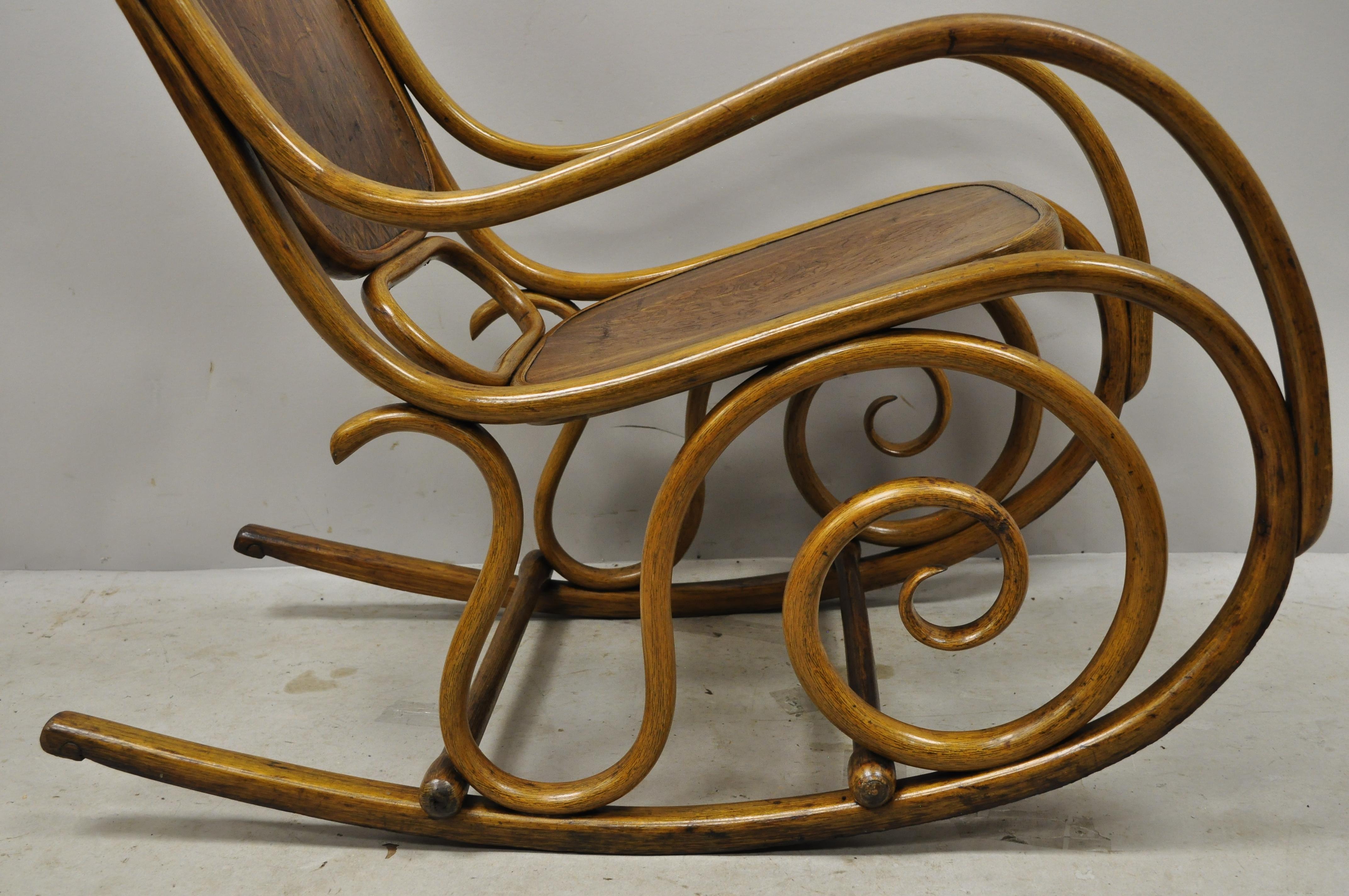 bent wood rocking chair
