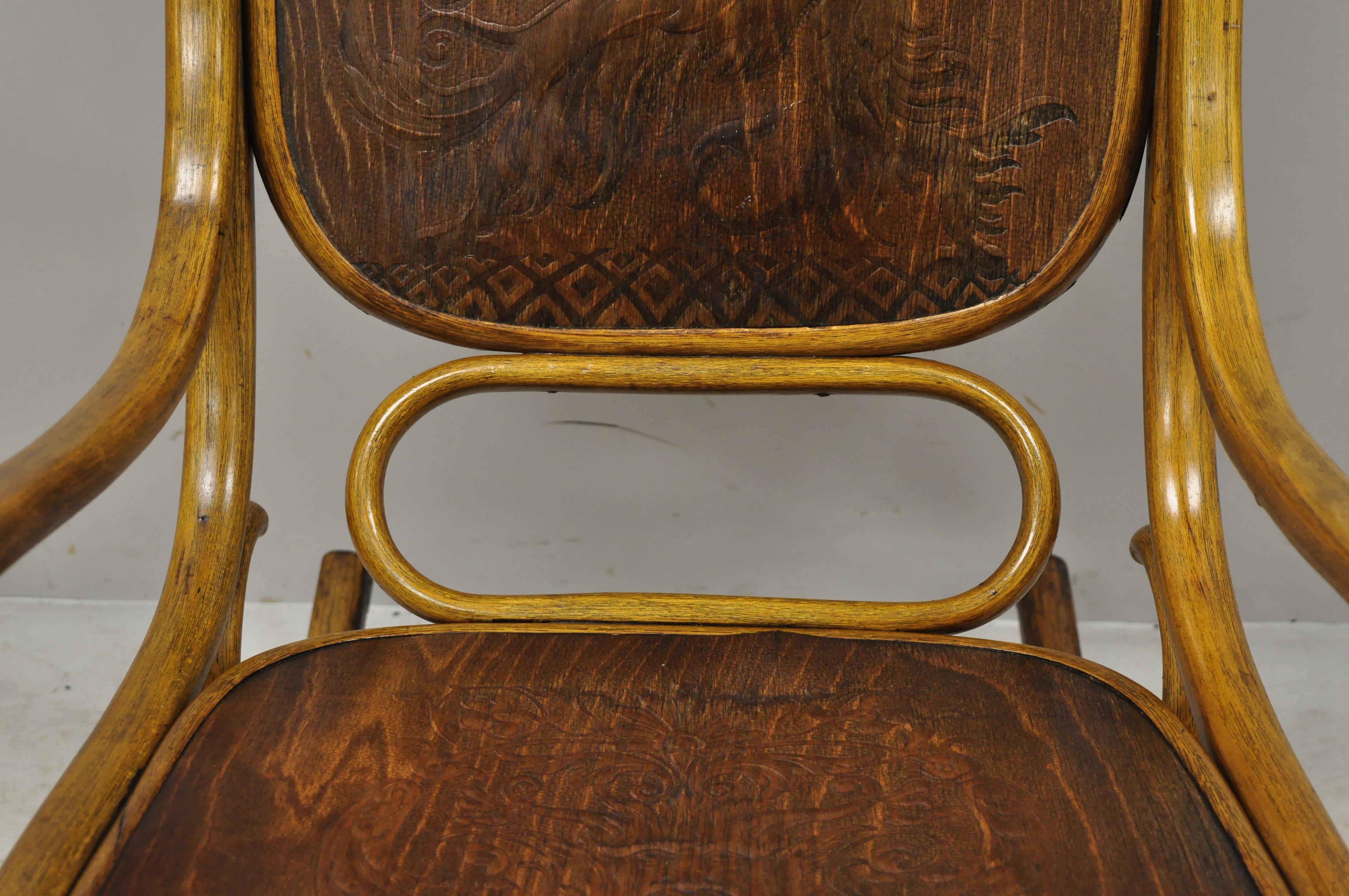 vintage bentwood rocking chair