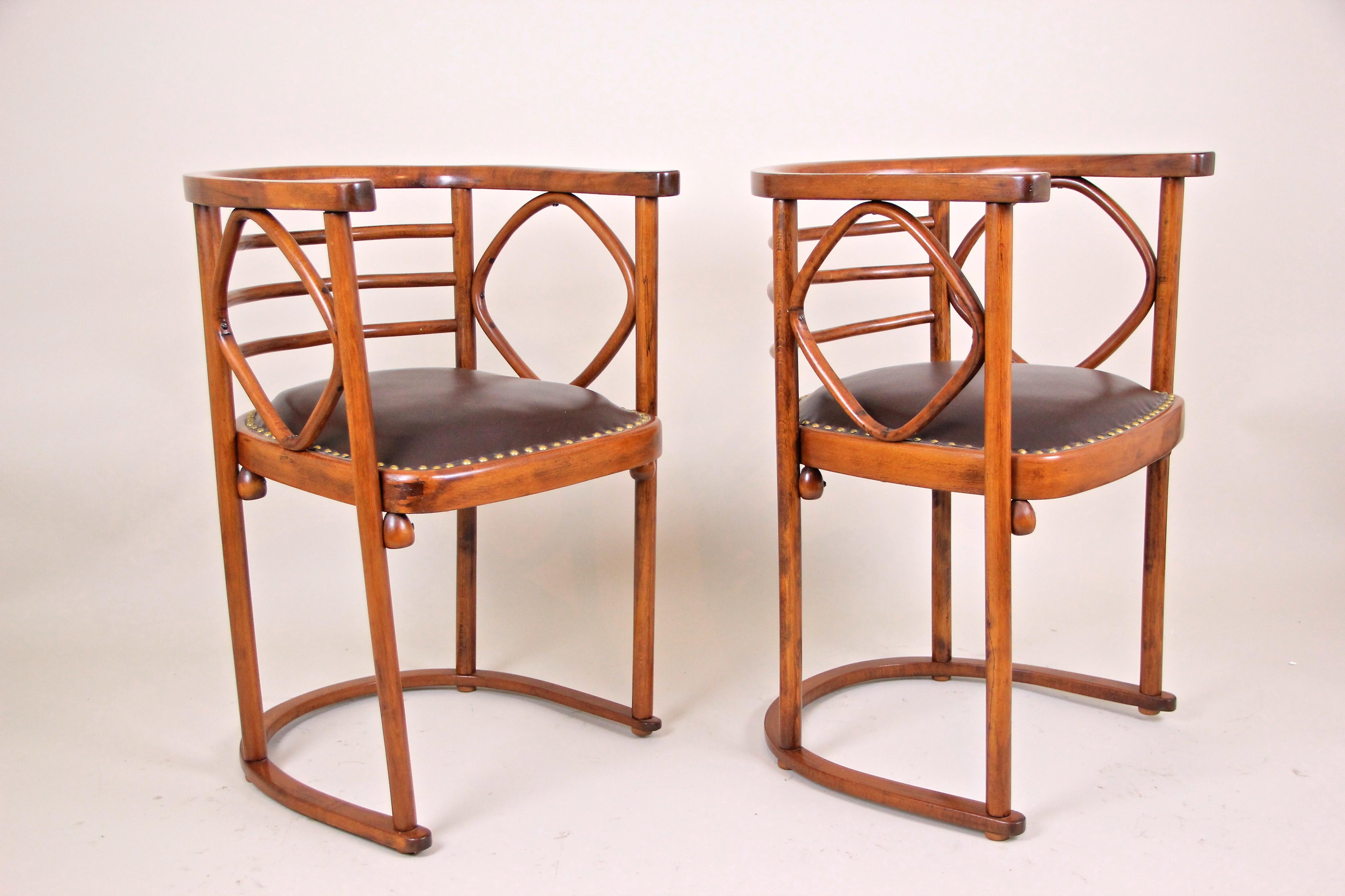 Thonet Bentwood Seating Set Design J. Hoffmann Art Nouveau, Austria, ca. 1910 4