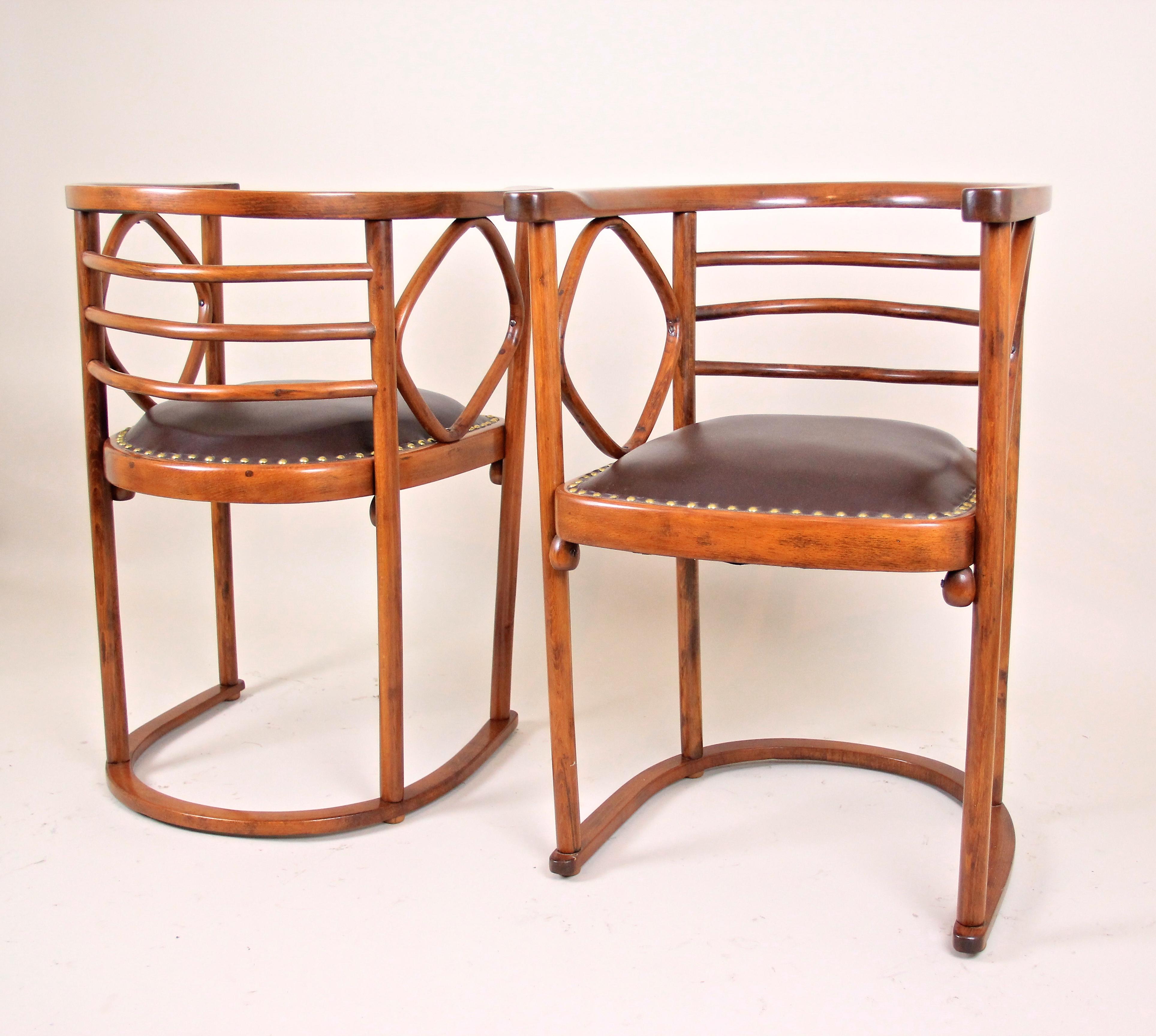 Thonet Bentwood Seating Set Design J. Hoffmann Art Nouveau, Austria, ca. 1910 8