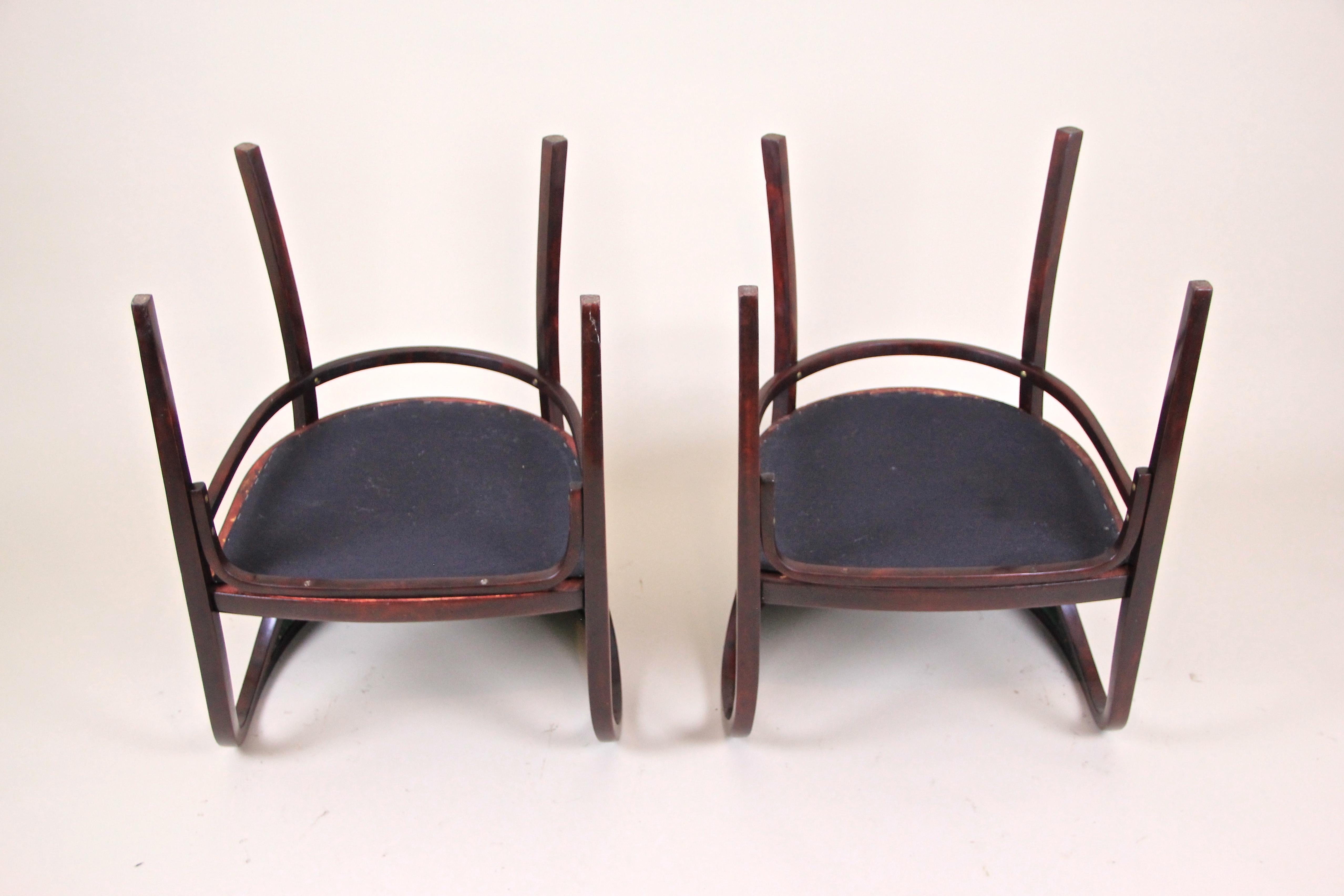 20ième siècle Ensemble de sièges en bois cintré Thonet/ Suite de salon par M. Kammerer, Autriche, vers 1910 en vente