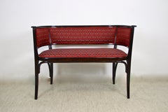 Thonet Bentwood Seating Set with Two Armchairs and Bench, Austria, circa 1910