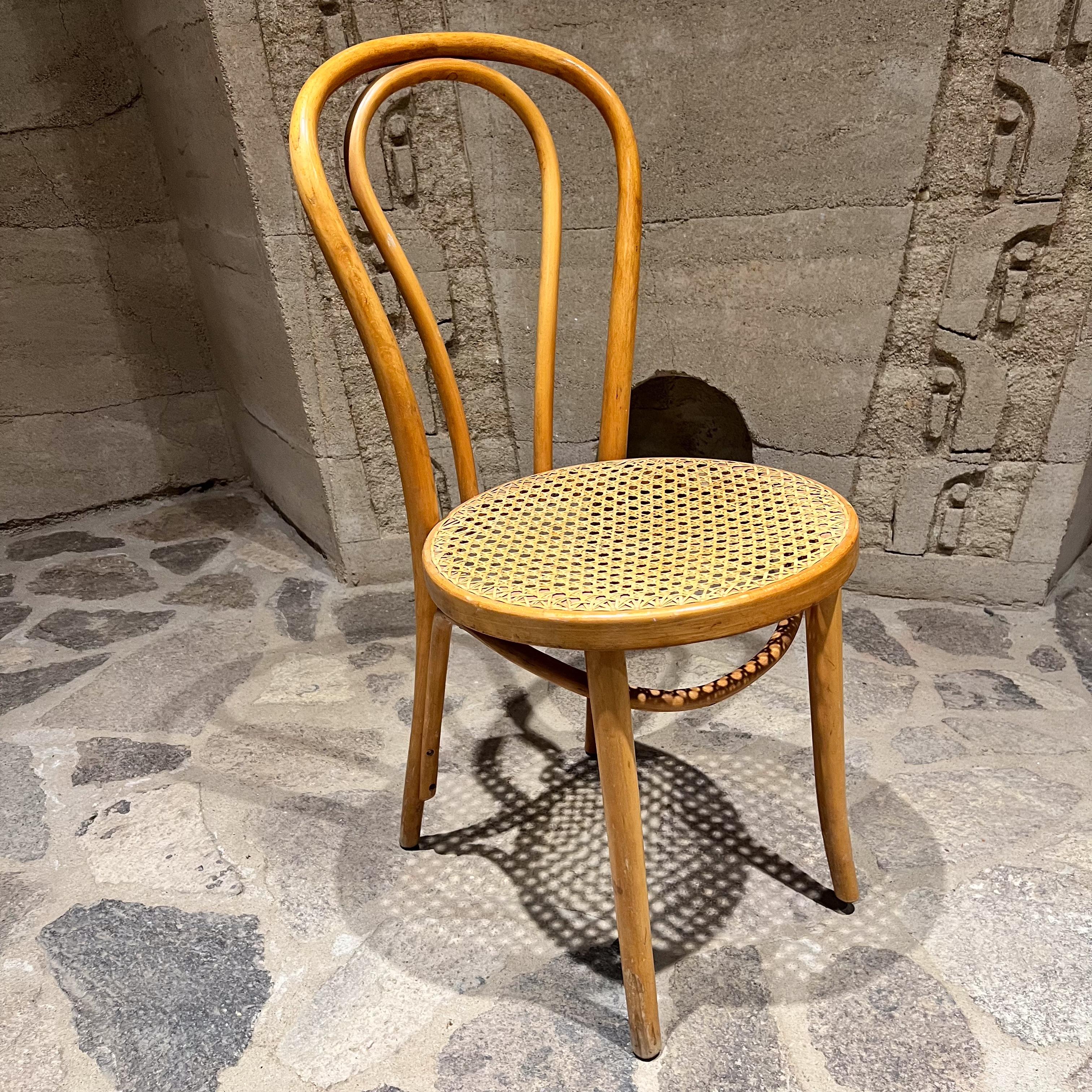 Thonet Bistro Cafe Dining Chair Bentwood and Cane 3