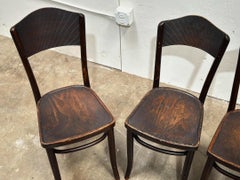 Thonet Bistro Cafe Dining Chairs - Bentwood Vienna Secessionist - Set of 4