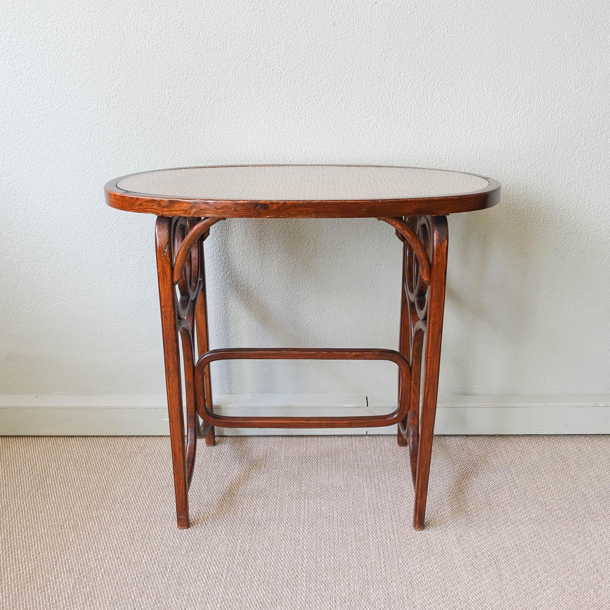 Bentwood Thonet Bistro Table, 1940's