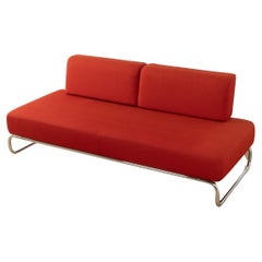 Thonet by James Irvine "S 5002" sofa, tubular steel frame, 1930s
