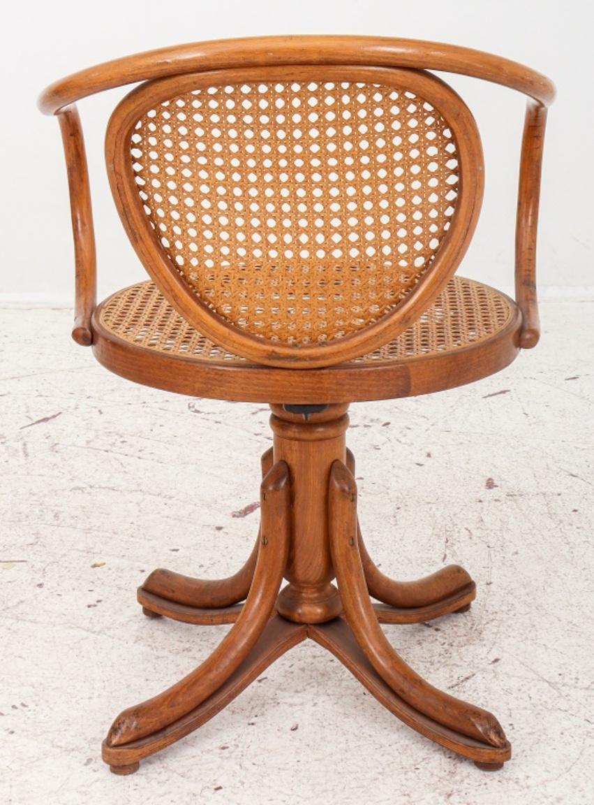 Thonet Caned Bentwood Swivel Chair, No. 5501 2
