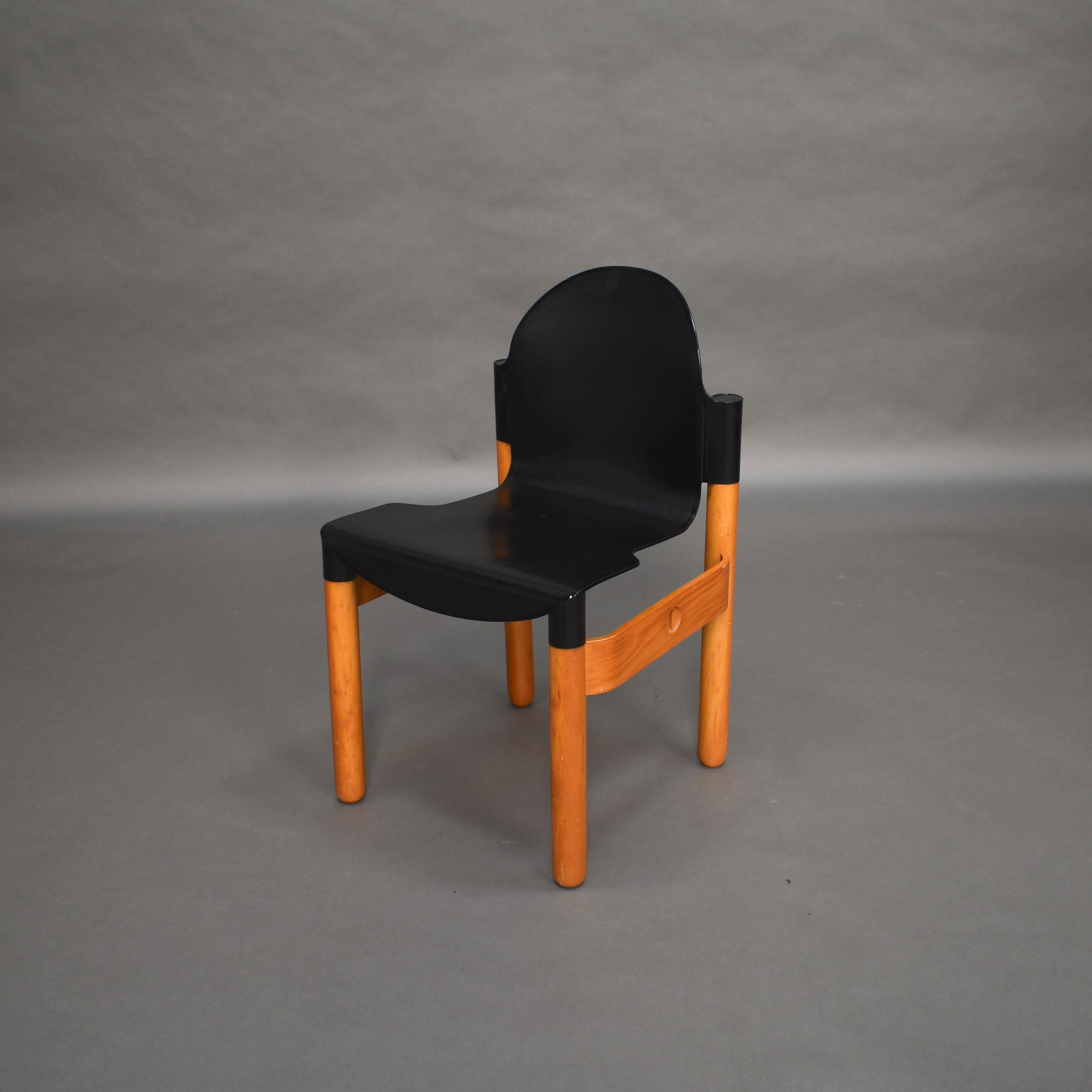 Late 20th Century Thonet Chair in Birch and Plastic by Gerd Lange, West-Germany, 1973 For Sale