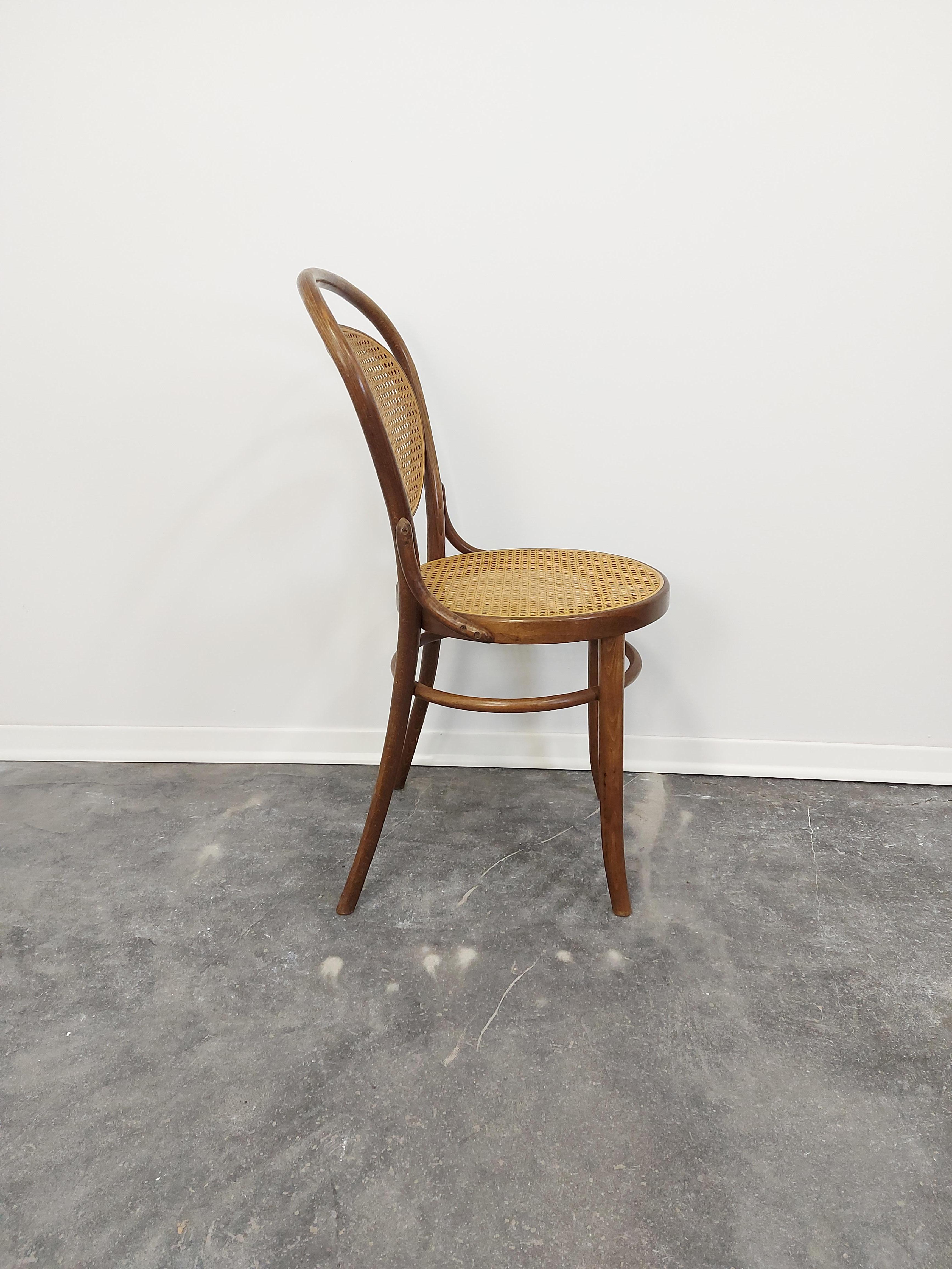 Cane Thonet Chair N. 215, 1960s, 1 of 3