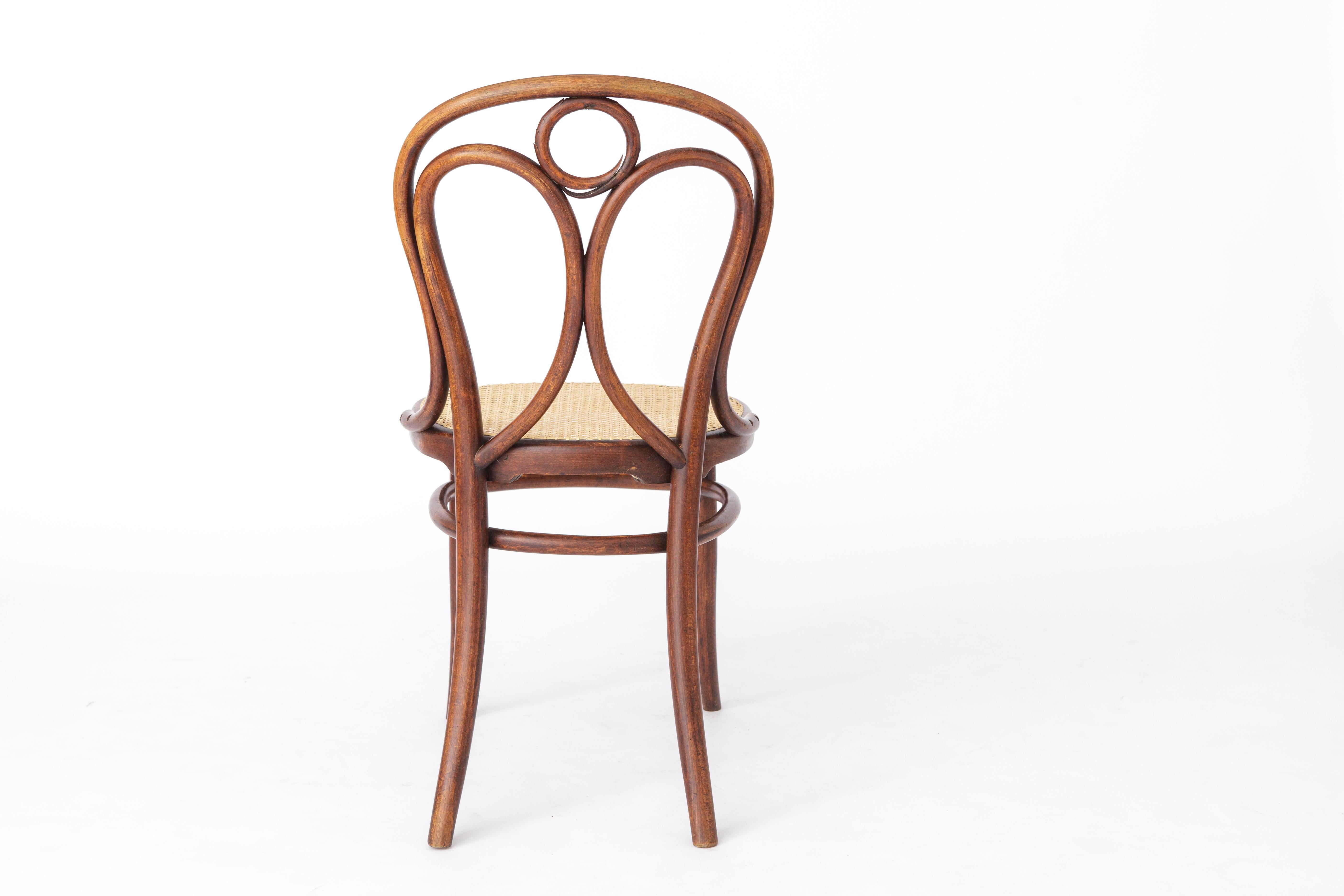Thonet Chair No. 19 with Viennese cain 1880s - Angel chair - desk chair In Good Condition In Hannover, DE