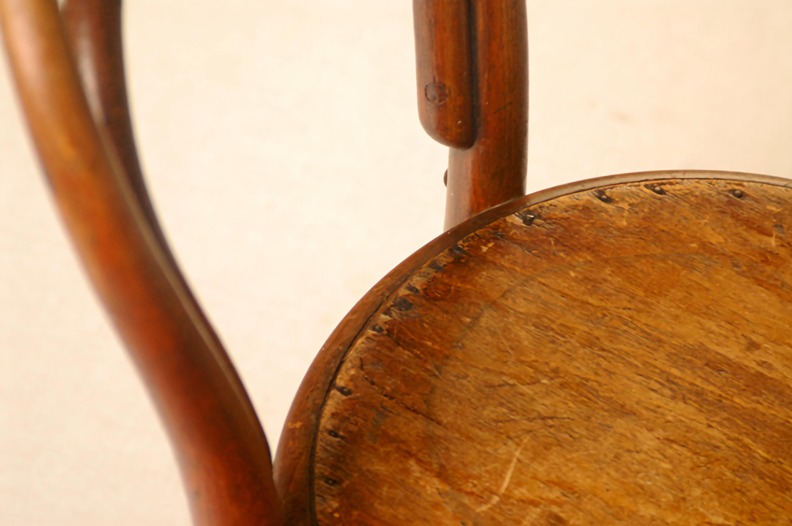 Mid-19th Century Thonet Child Chair No14 / designed 1859 Vienna / Stamped and labeled / Bentwood
