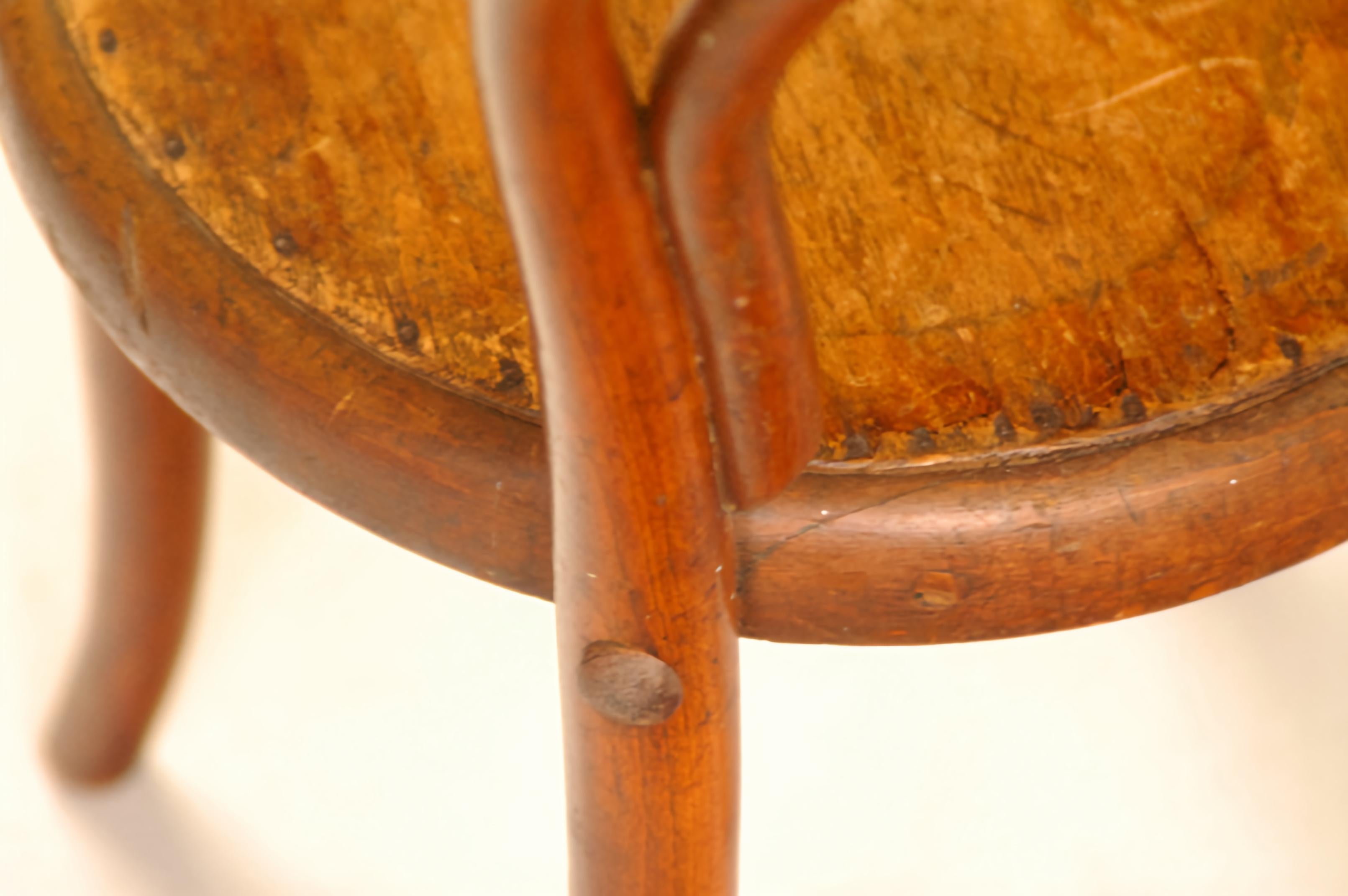 Thonet Child Chair No14 / designed 1859 Vienna / Stamped and labeled / Bentwood 3