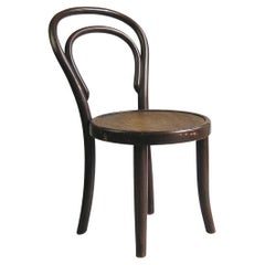 Antique Thonet Child Chair No14 / designed 1859 Vienna / Stamped and labeled / Bentwood