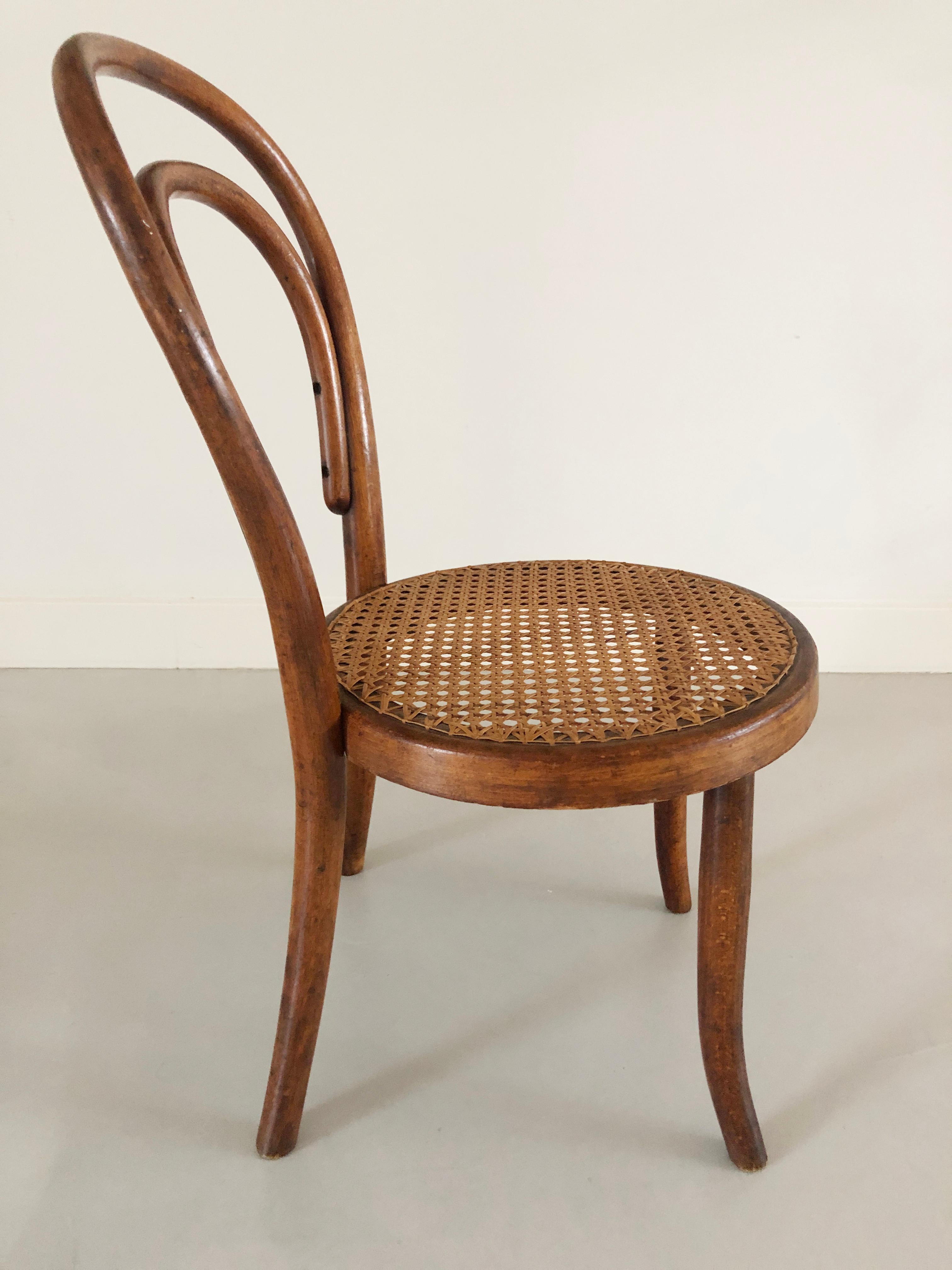 Louis Philippe Thonet Child Chair No14 webbing seat / Vienna / Bentwood / 1859 For Sale