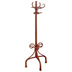 Antique Thonet Coat-Tree Coat Rack Number 10601 Bentwood Mahogany Stained made c.1904-06