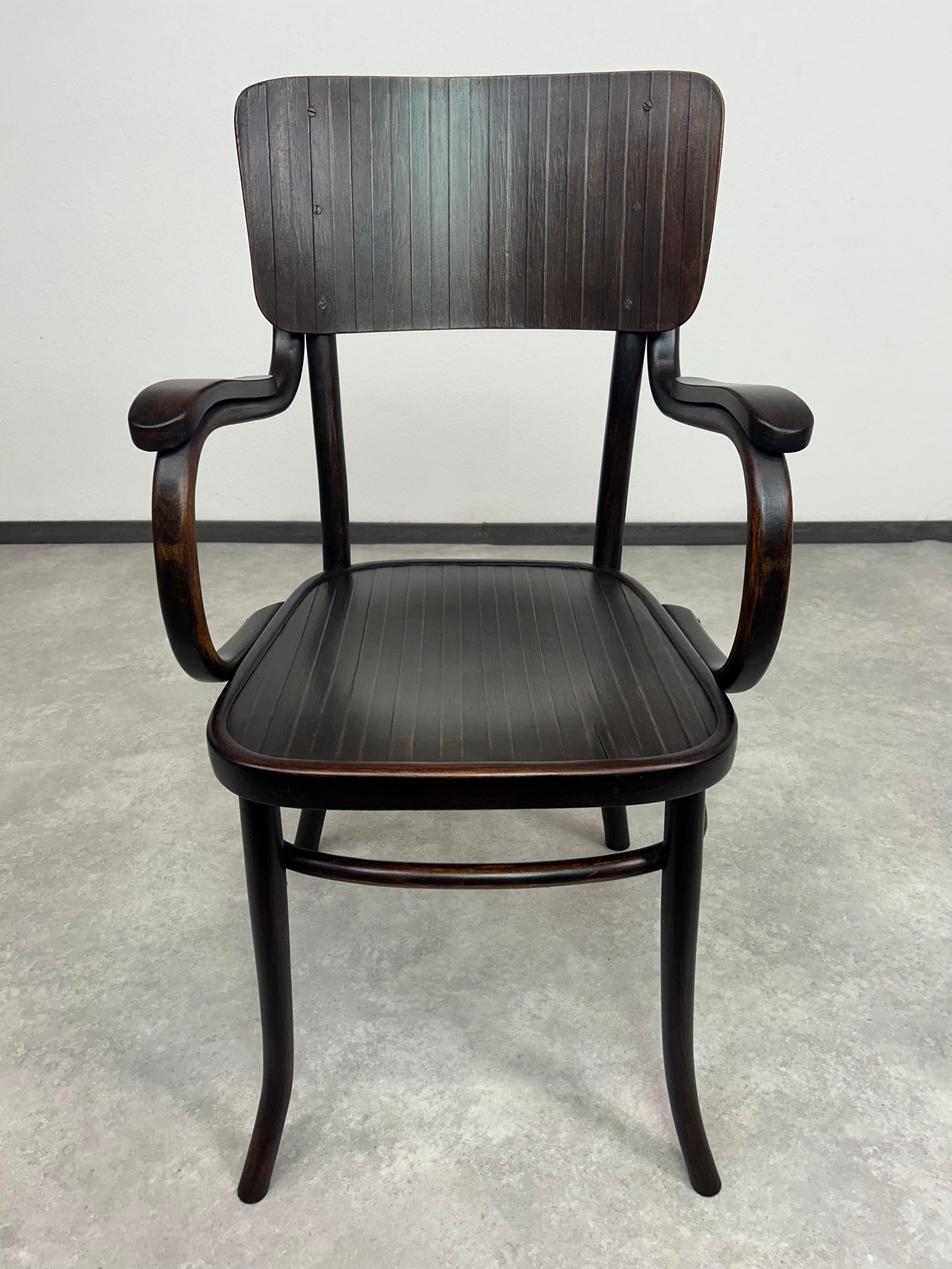 Thonet Debrecen desk chair. Professionally stained and repolished.