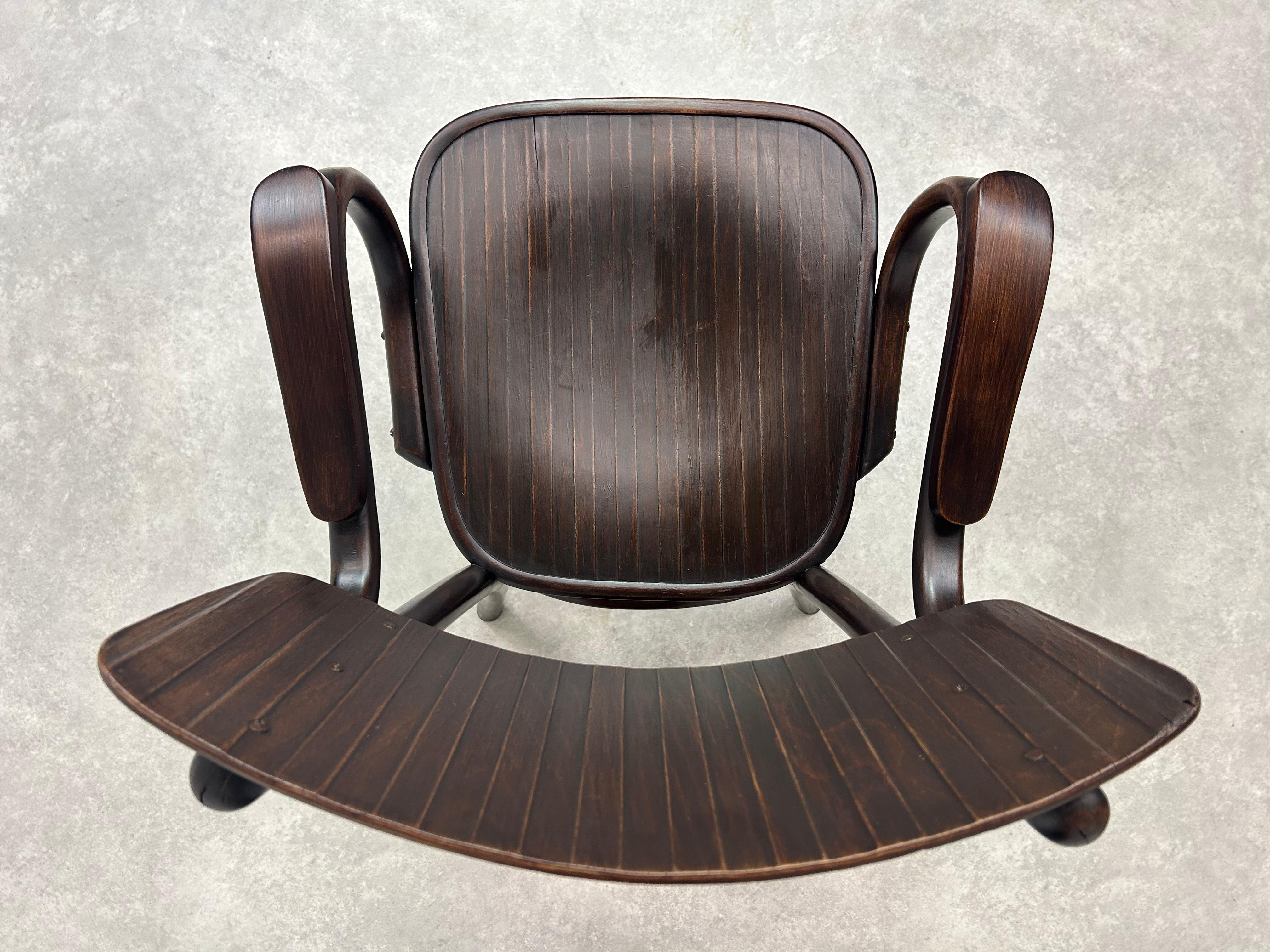 Mid-20th Century Thonet Debrecen desk chair For Sale