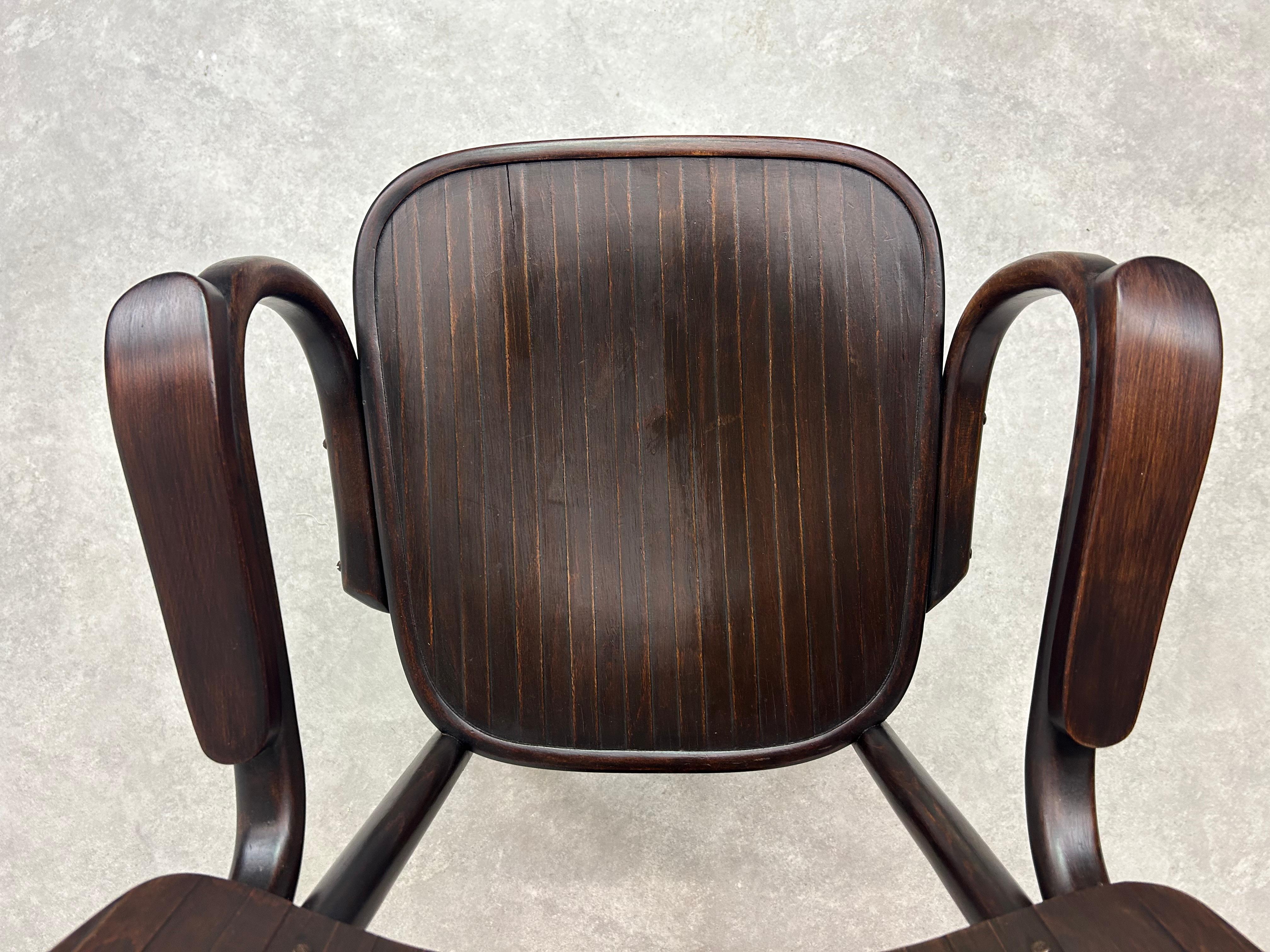 Beech Thonet Debrecen desk chair For Sale