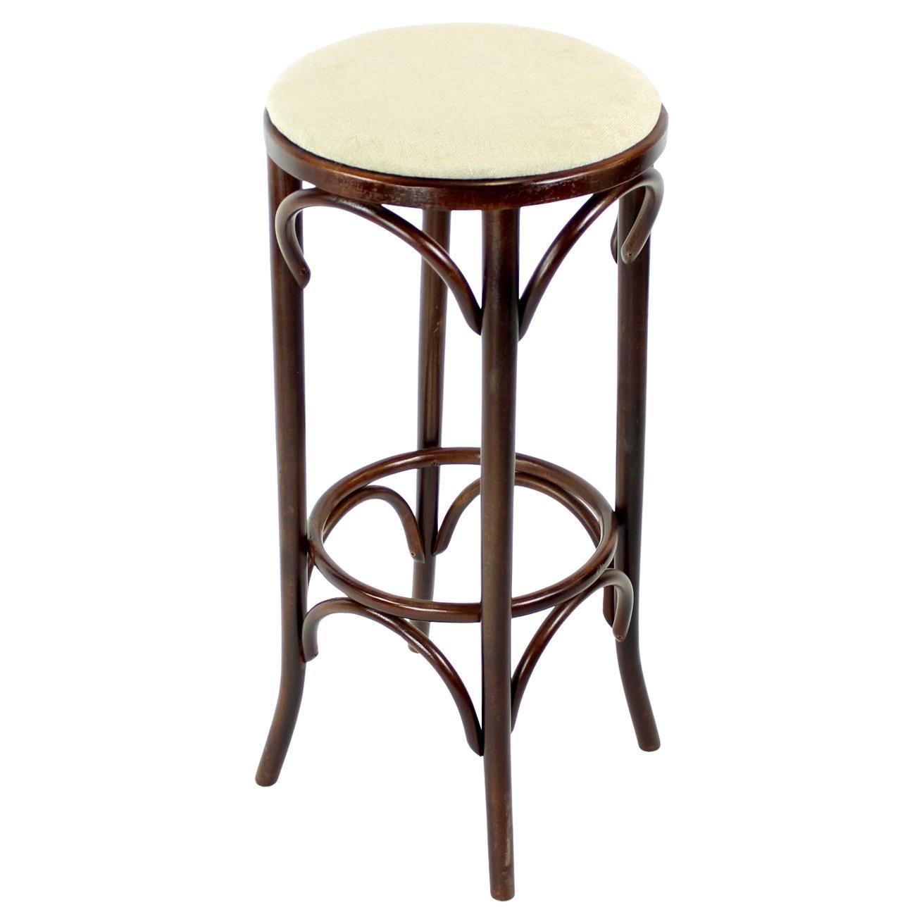 Thonet Design Bentwood Bar Stool No. 73 By Ton, 1950s
