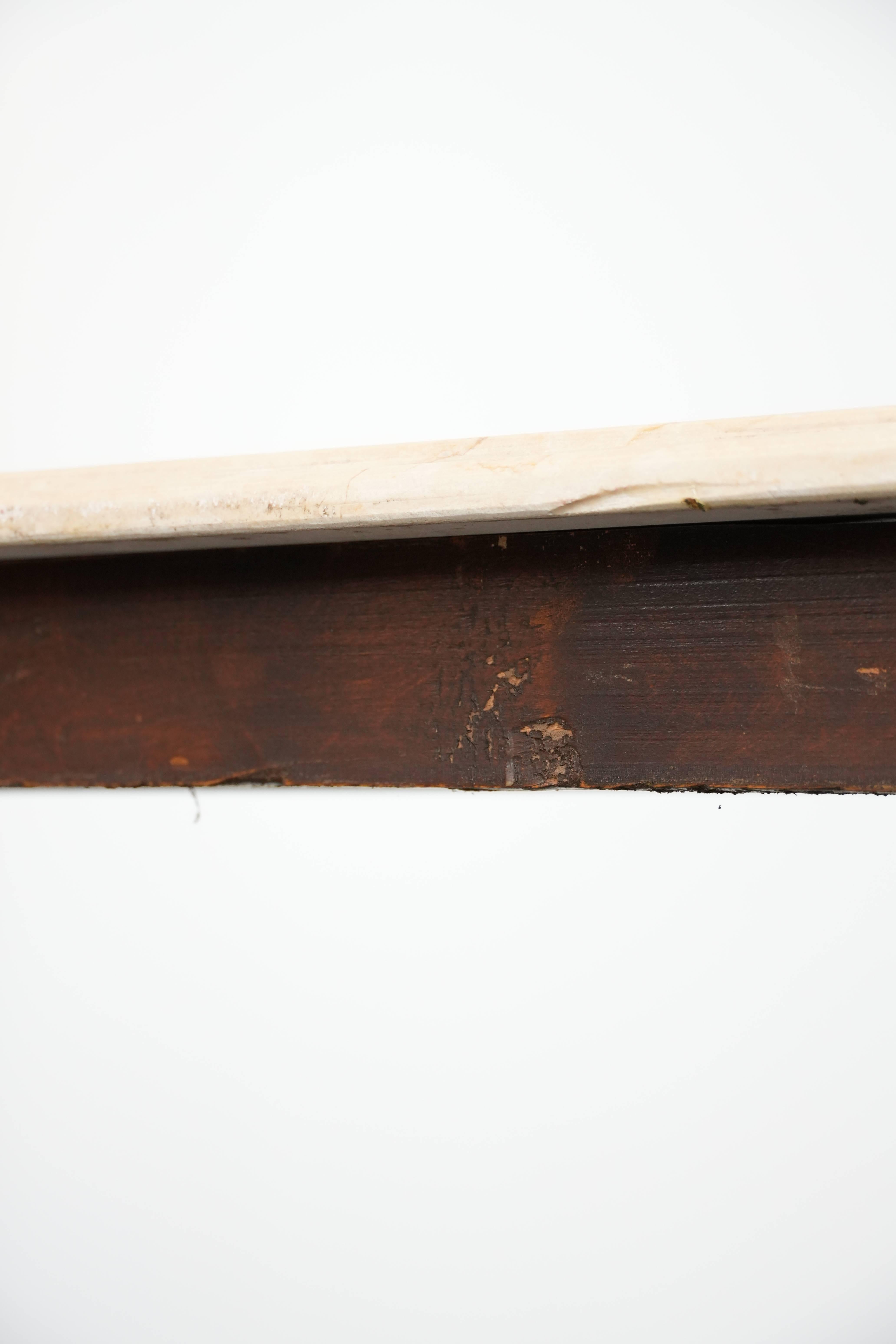 Thonet design side table from the early 20th century with a natural stone top For Sale 2