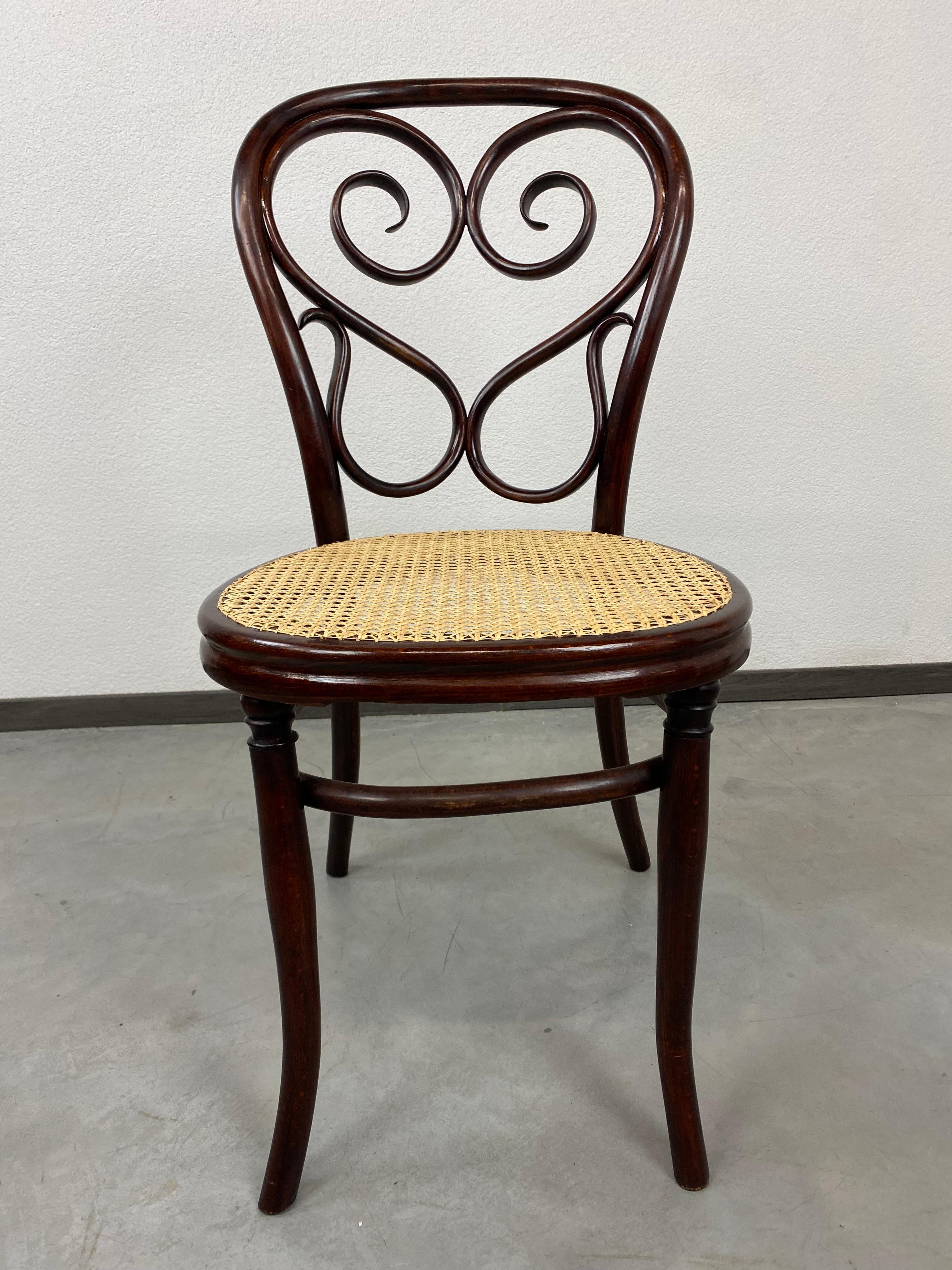 Thonet dining chair no.4 professionally stained and repolished.