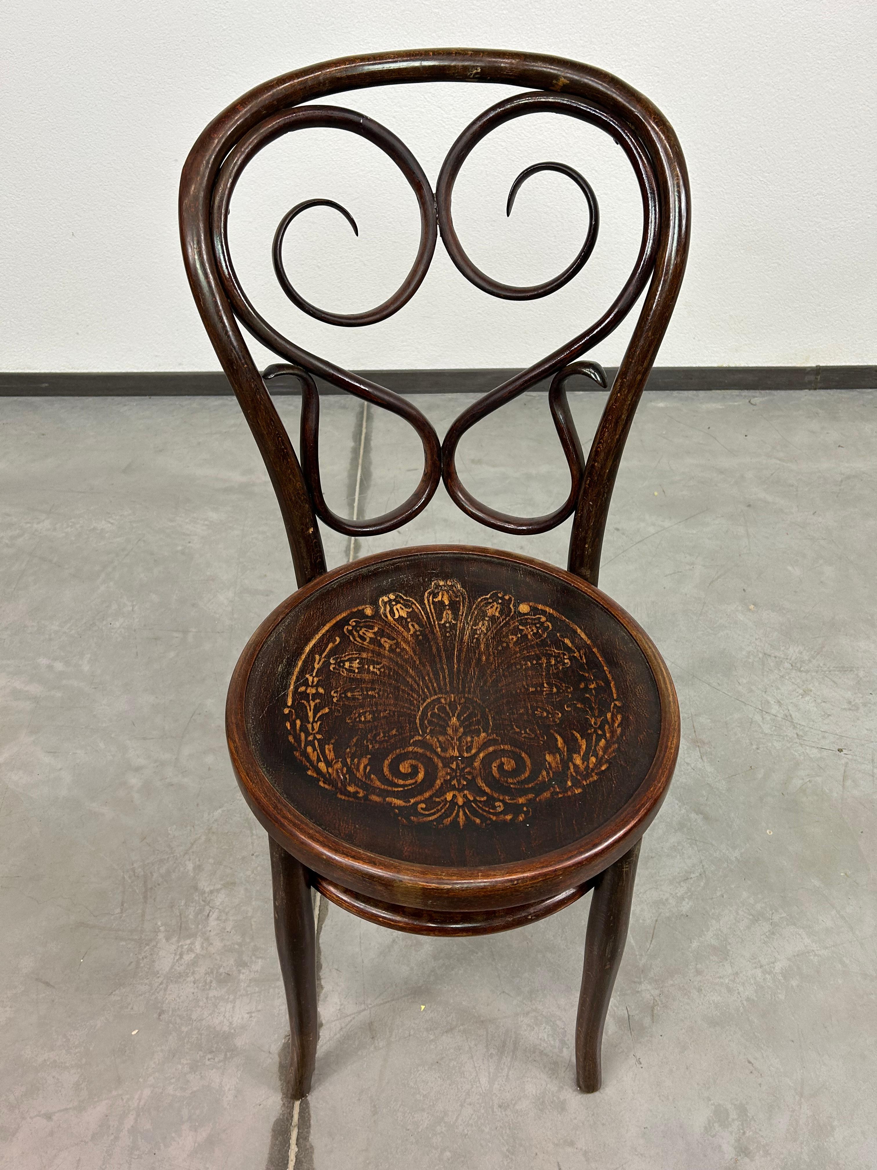 Vienna Secession Thonet dining chair no.4 For Sale