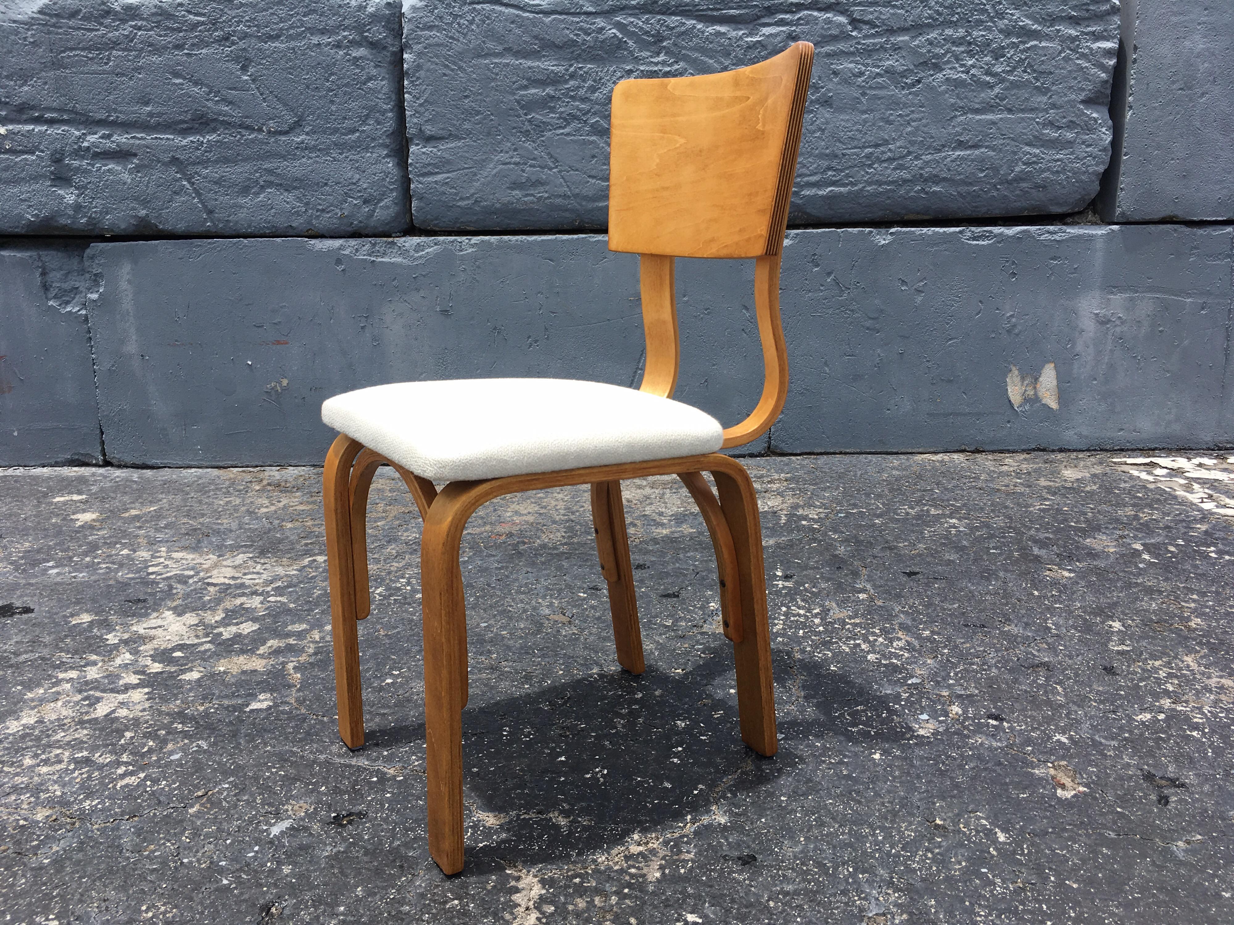 Thonet Dining Chairs, Bentwood and Fabric, Excellent Condition, Midcentury 10
