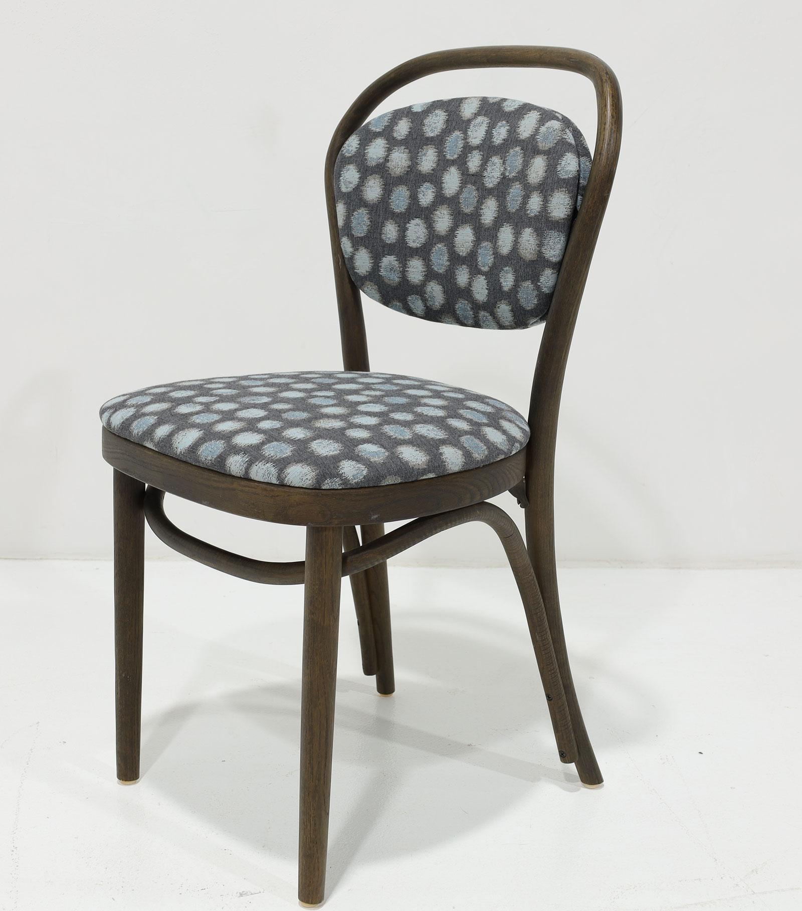 Mid-Century Modern Thonet Dining Chairs, Set of Ten, Perennials Performance Fabric, 1980s For Sale