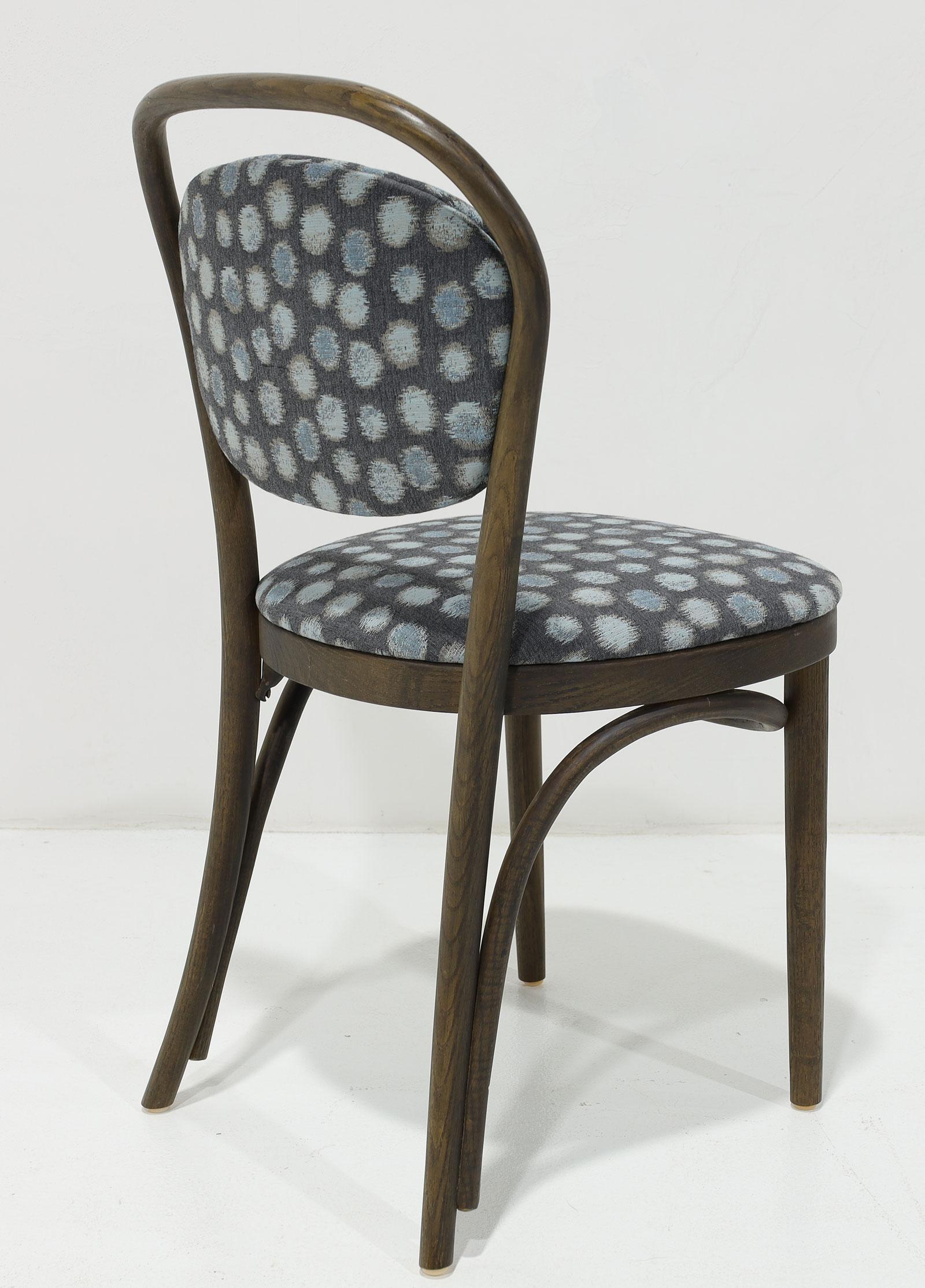 20th Century Thonet Dining Chairs, Set of Ten, Perennials Performance Fabric, 1980s For Sale