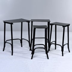 Thonet Ebonised Quartetto Stacking Tables